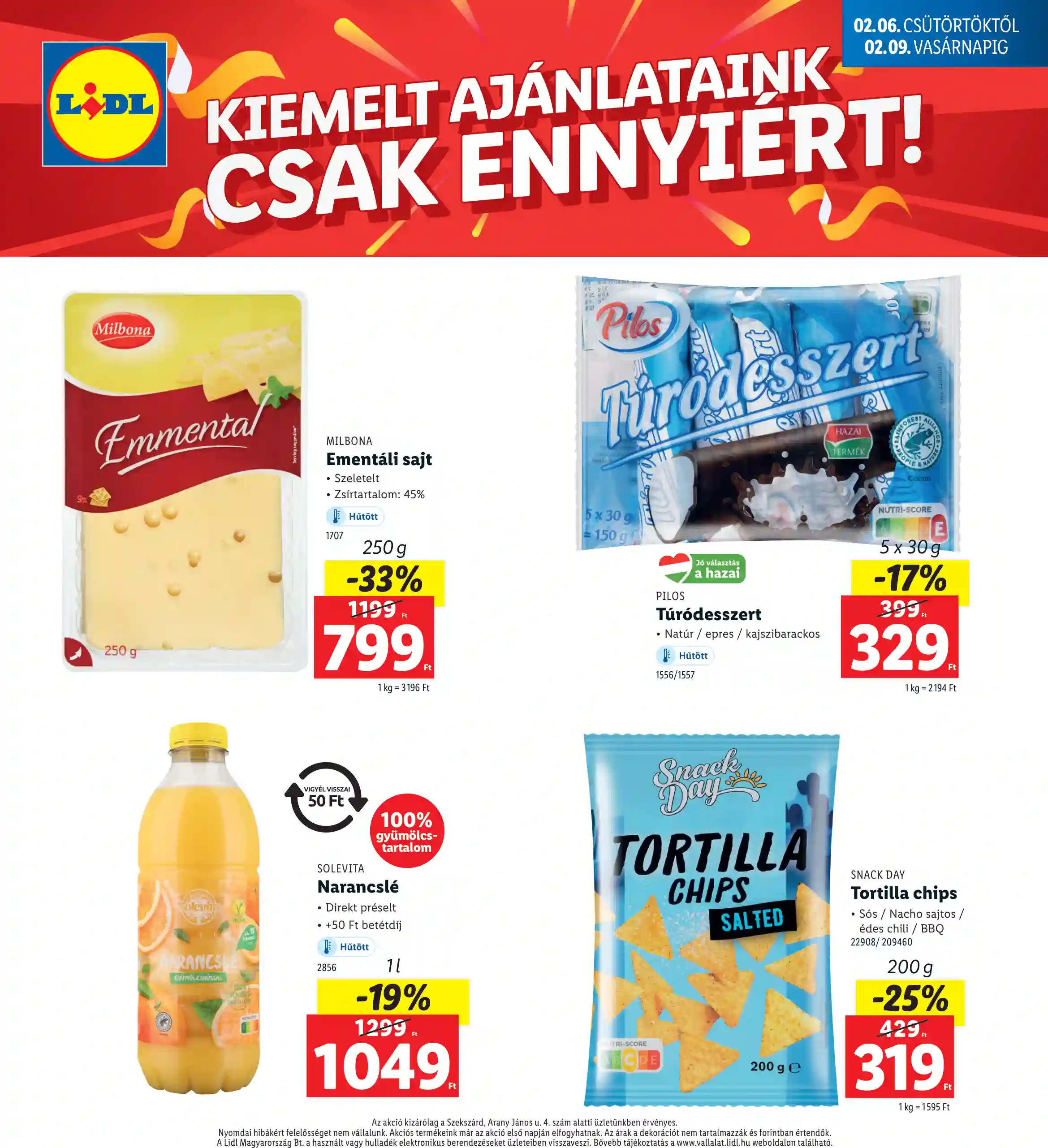 Lidl akciós újság 6. hét (Regionális akciók – Szekszárd) (4 oldal)
