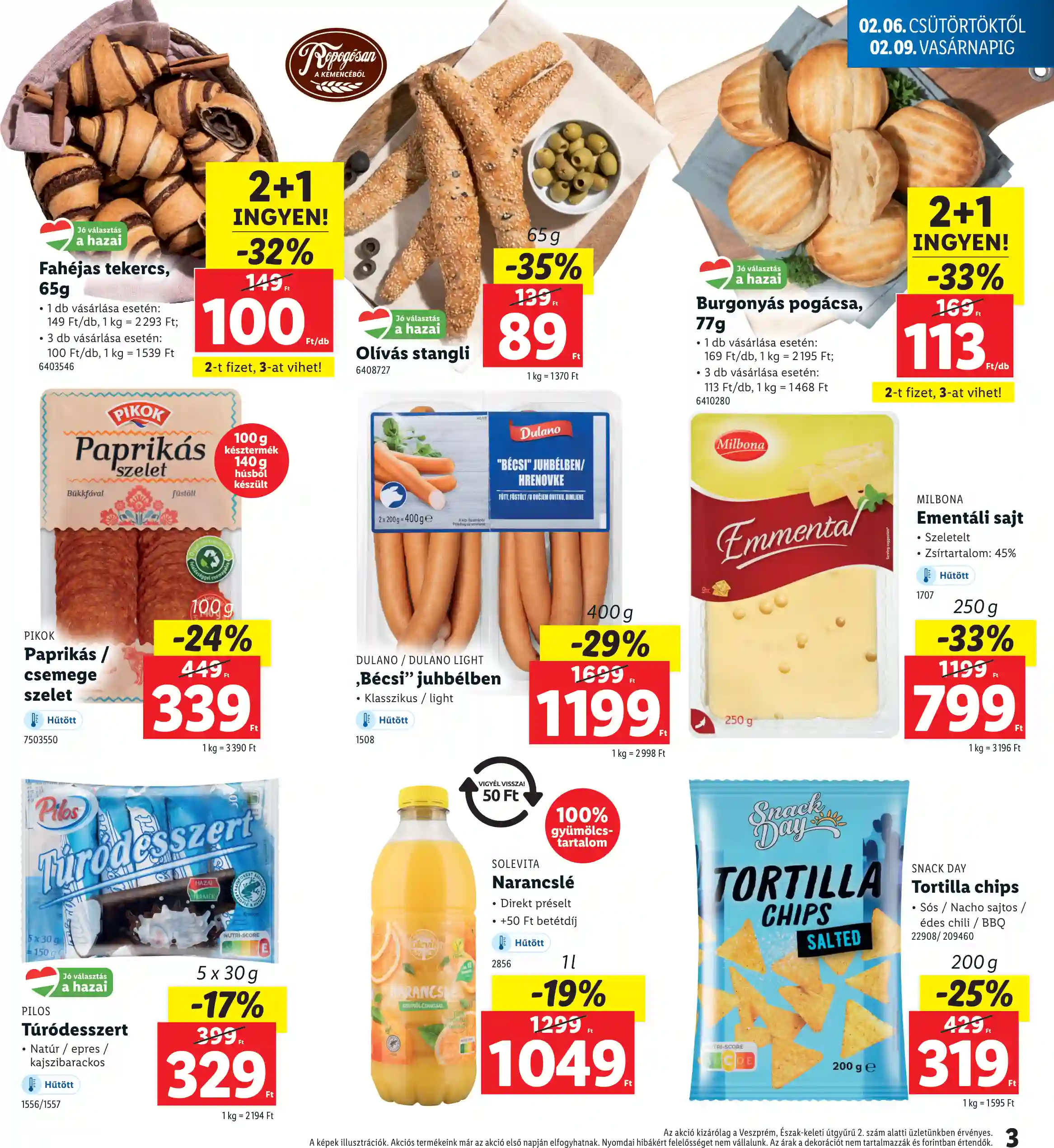 Lidl akciós újság 6. hét (Regionális akciók – Veszprém) (3 oldal)