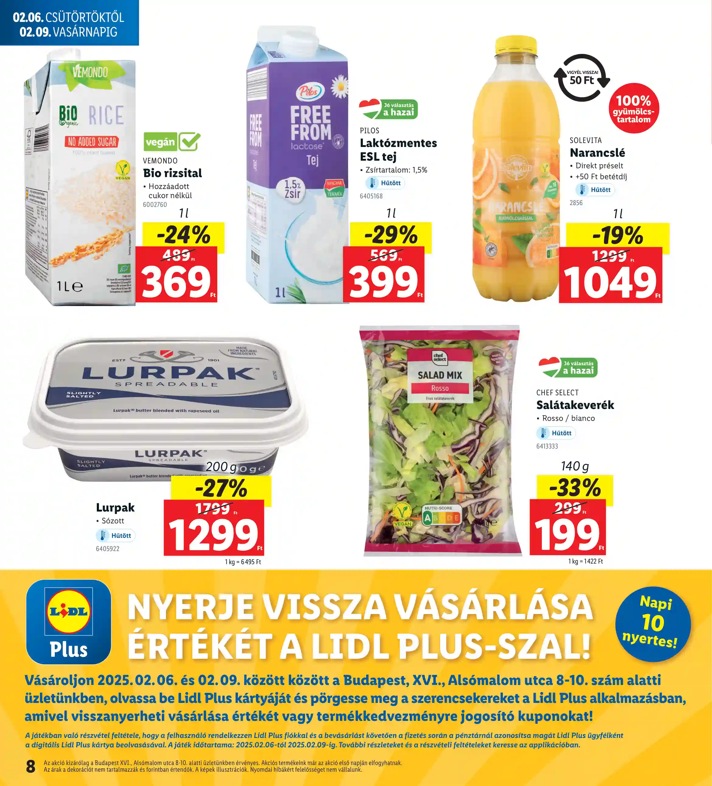 Lidl akciós újság 6. hét (Nyitási akciók – Bp. XVI. ker) (10 oldal)