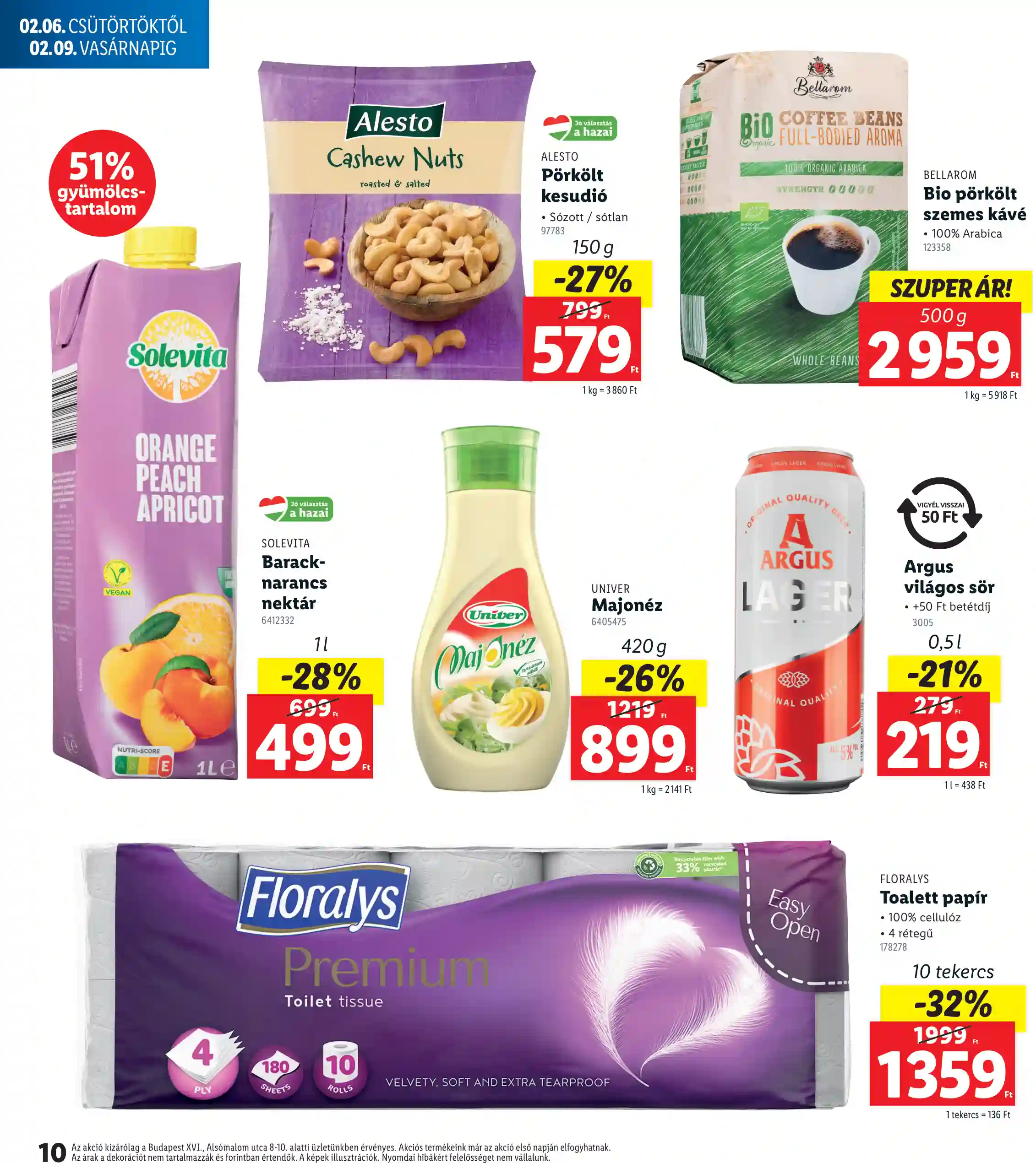 Lidl akciós újság 6. hét (Nyitási akciók – Bp. XVI. ker) (12 oldal)