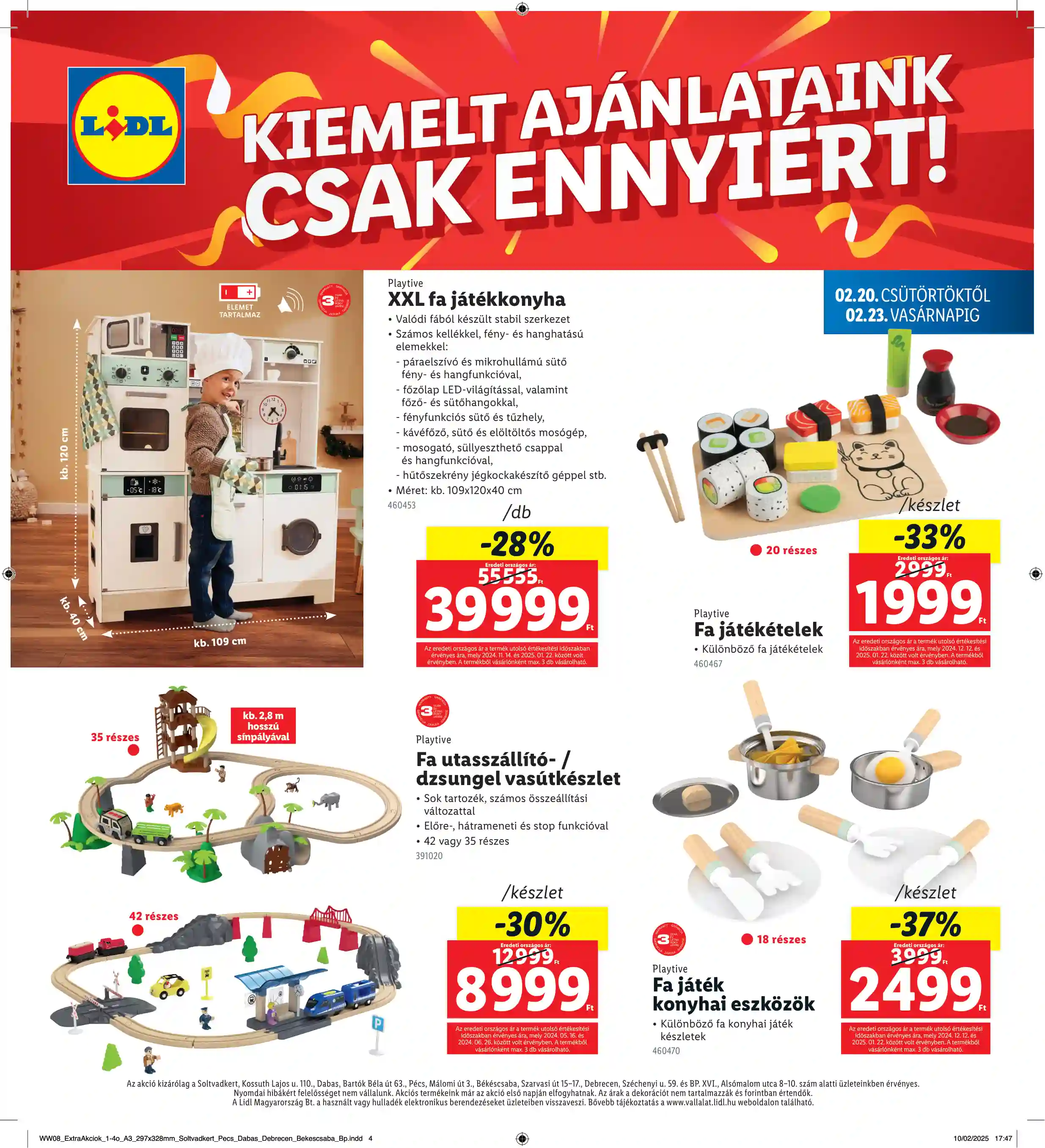 Lidl akciós újság 8. hét (Regionális akciók) (4 oldal)