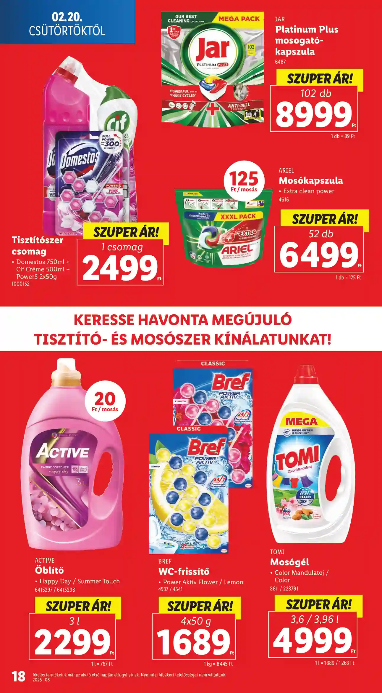 Lidl akciós újság 8. hét (Érvényes 02.20-tól) (10 oldal)