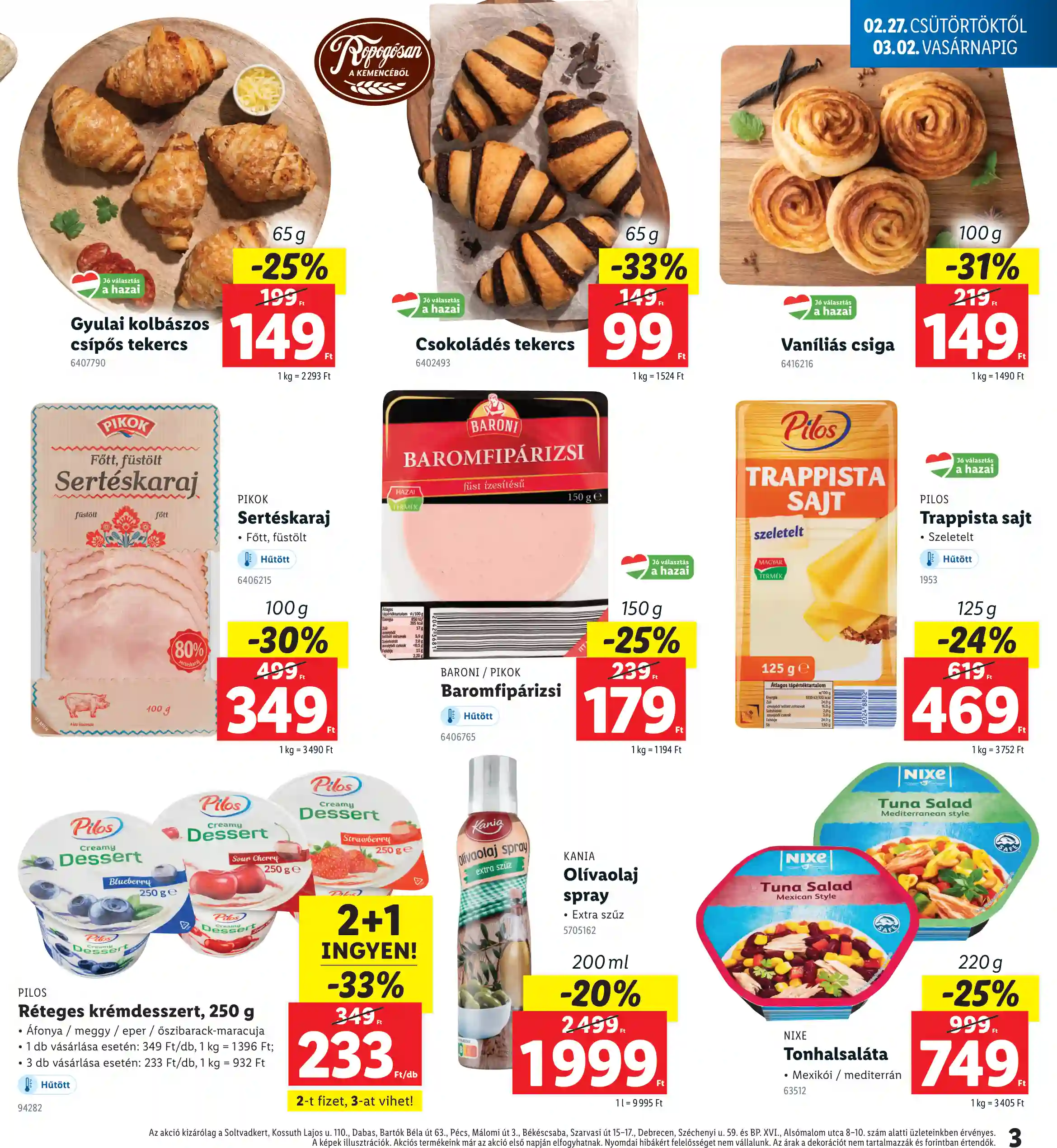 Lidl akciós újság 9. hét (Regionális akciók) (3 oldal)