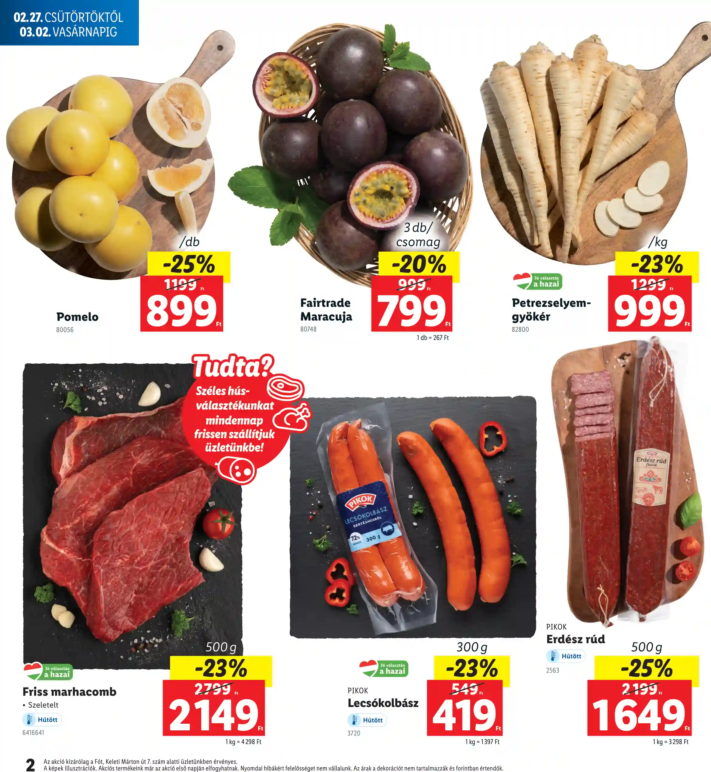 Lidl akciós újság 9. hét (Regionális akciók – Fót) (2 oldal)