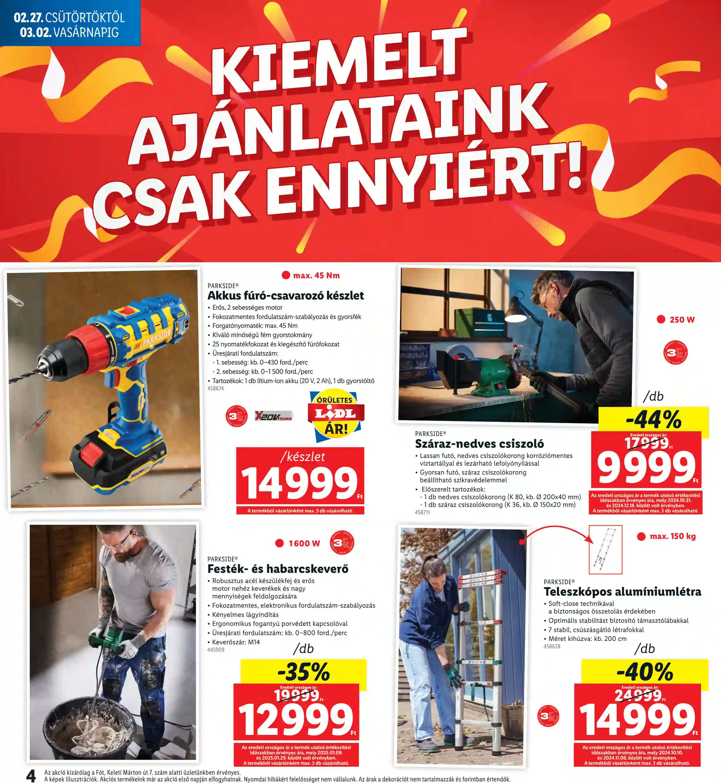 Lidl akciós újság 9. hét (Regionális akciók – Fót) (4 oldal)