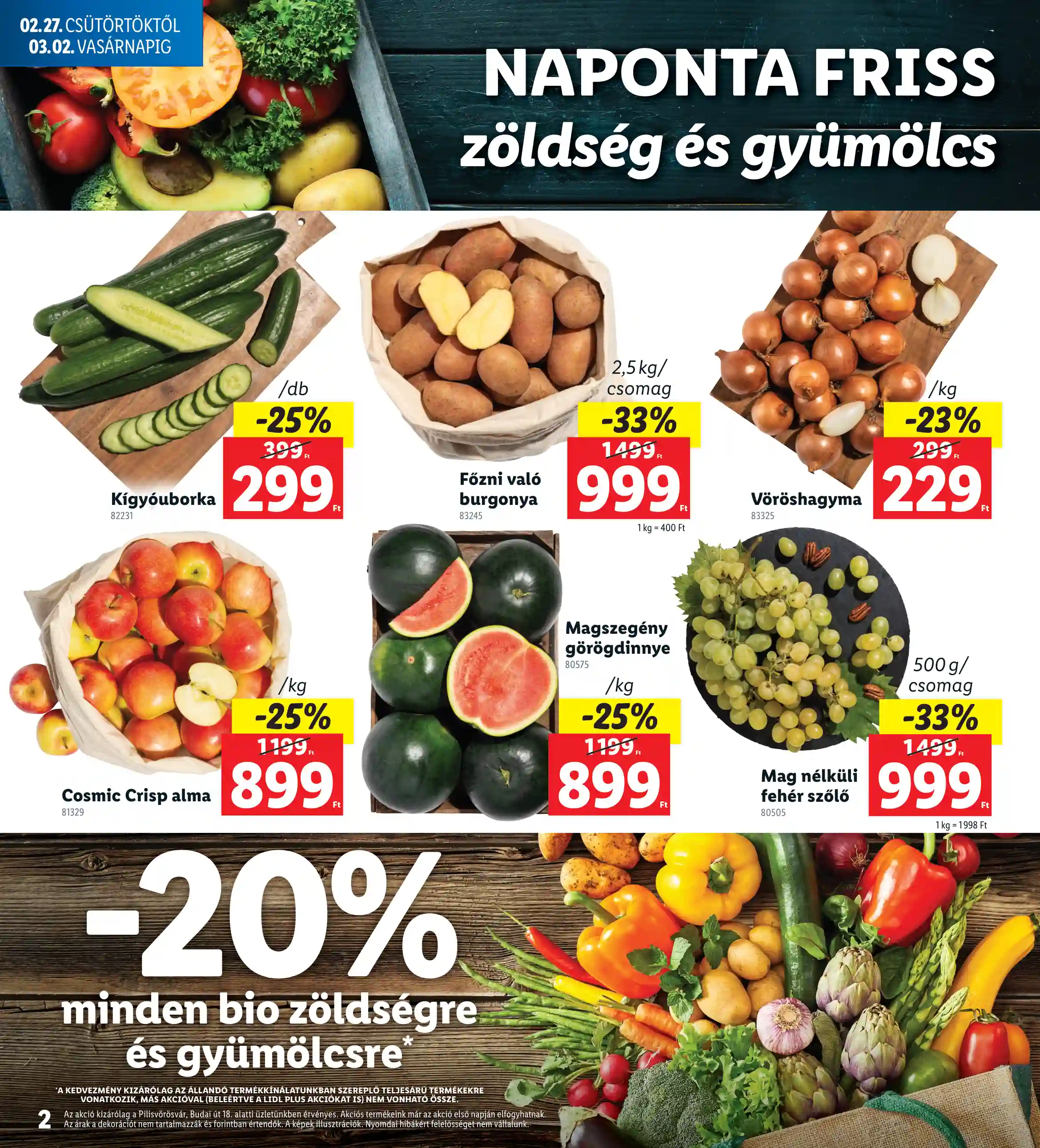 Lidl akciós újság 9. hét (Nyitasi akciók – Pilisvörösvár) (2 oldal)