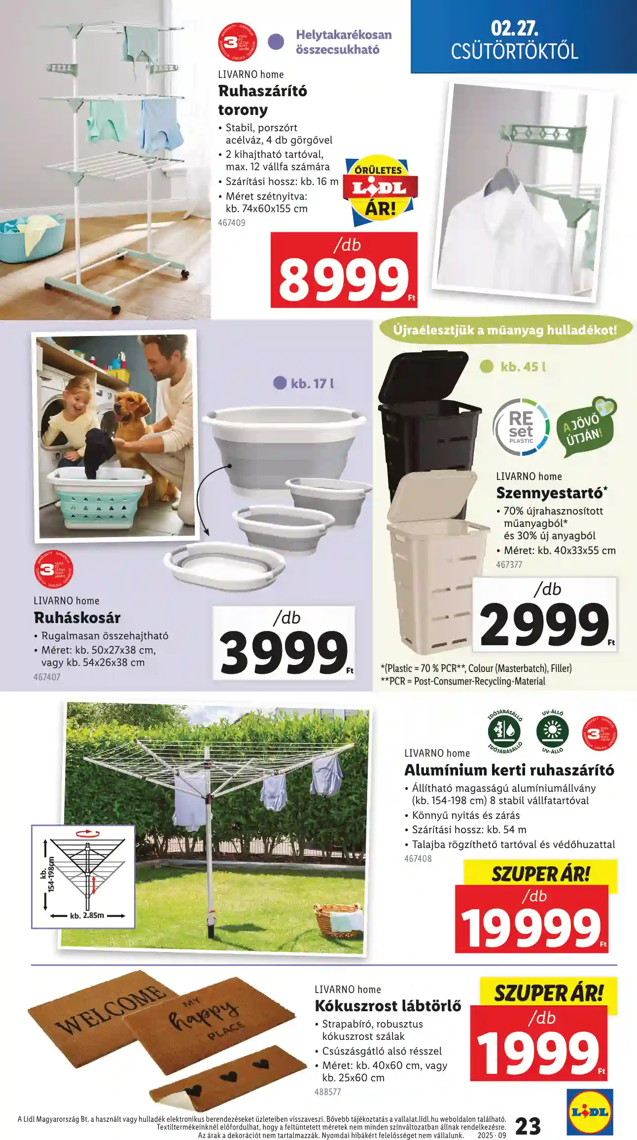 Lidl akciós újság 9. hét (Érvényes 02.27-től) (16 oldal)