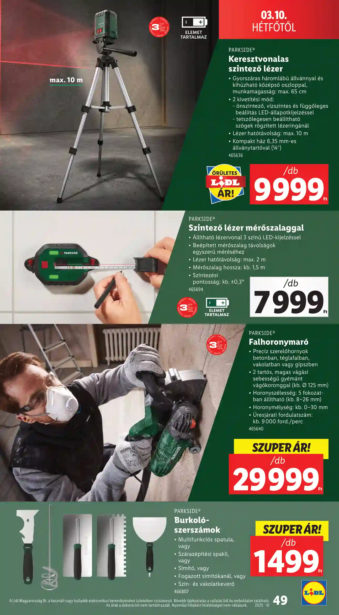 Lidl akciós újság 10. hét (Érvényes 03.06-tól) (44 oldal)