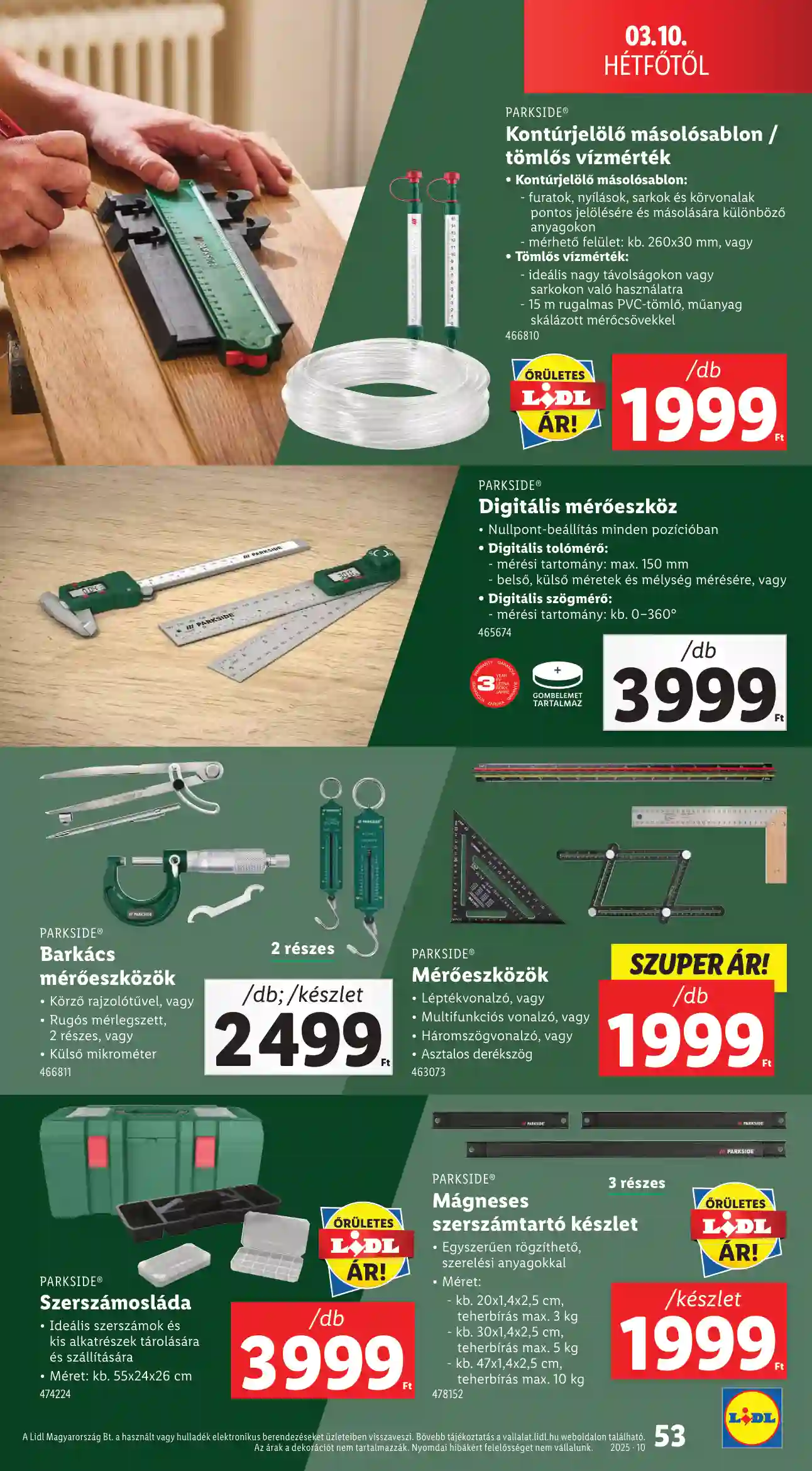 Lidl akciós újság 10. hét (Érvényes 03.06-tól) (49 oldal)