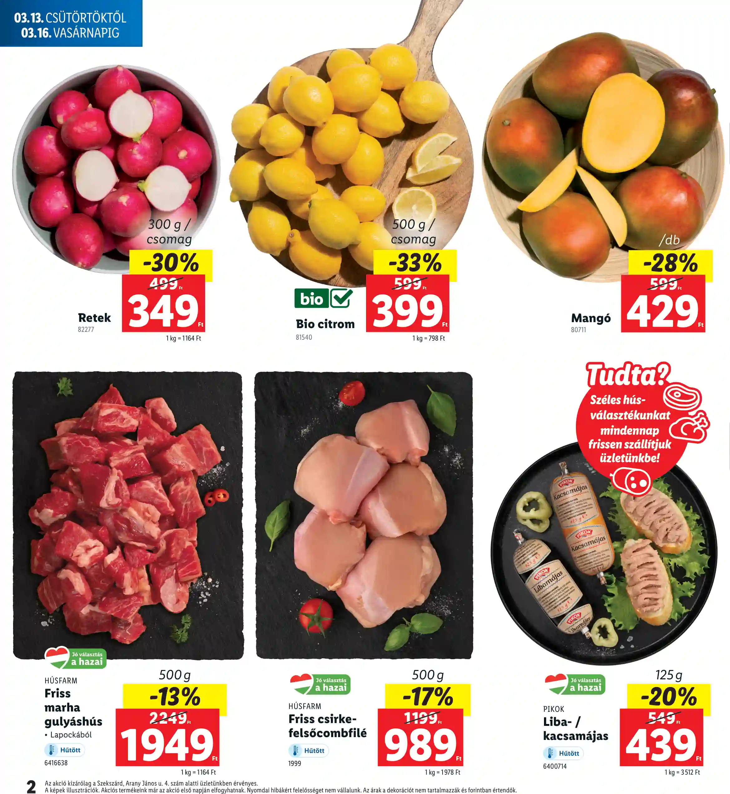 Lidl akciós újság 11. hét (Regionális akciók – Szekszárd) (2 oldal)