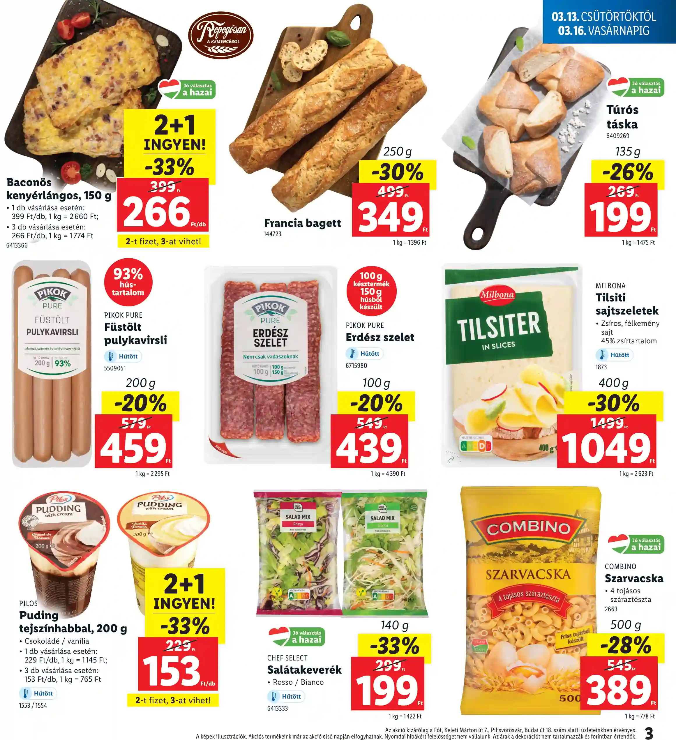 Lidl akciós újság 11. hét (Regionális akciók) (3 oldal)