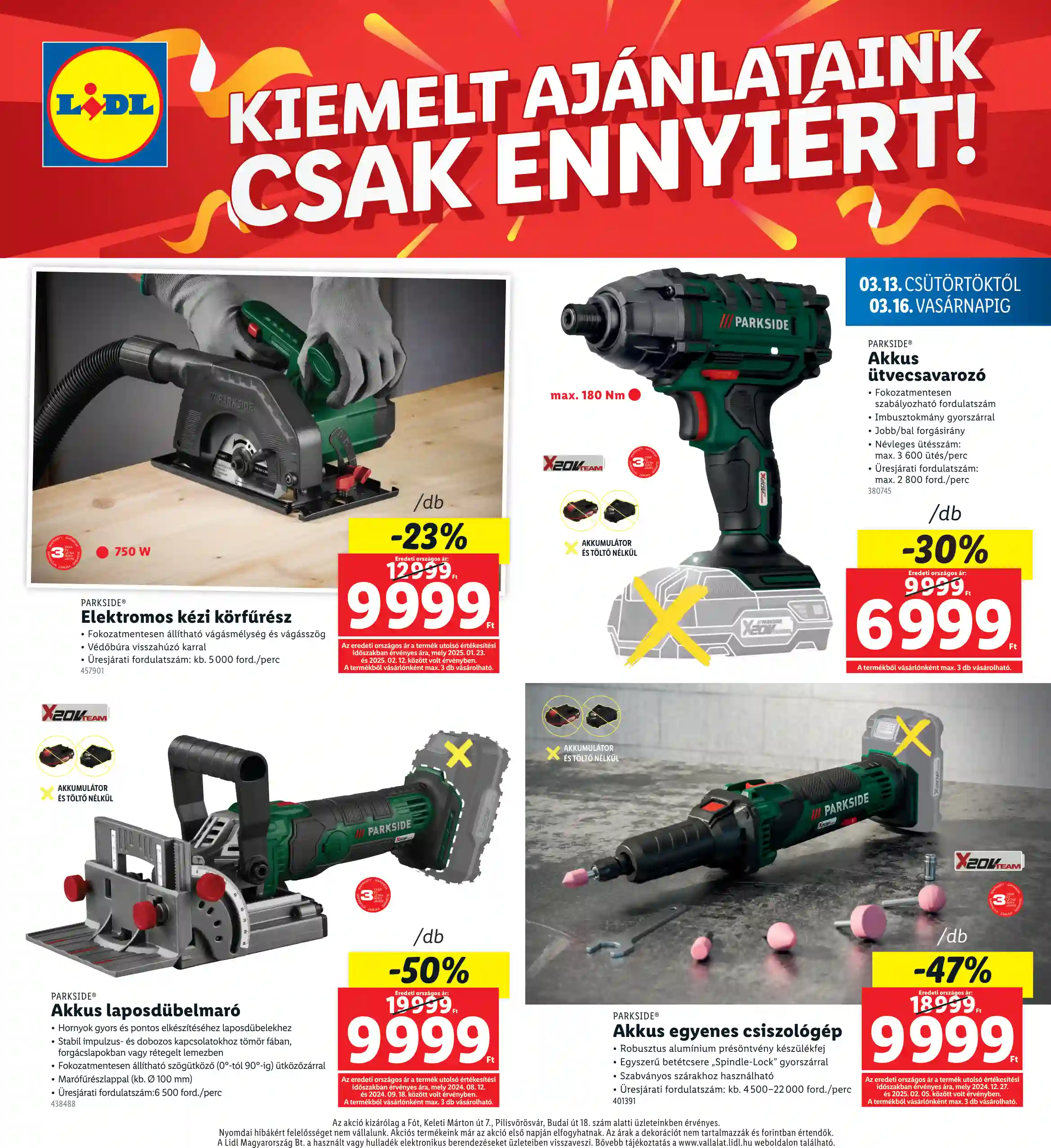 Lidl akciós újság 11. hét (Regionális akciók) (8 oldal)