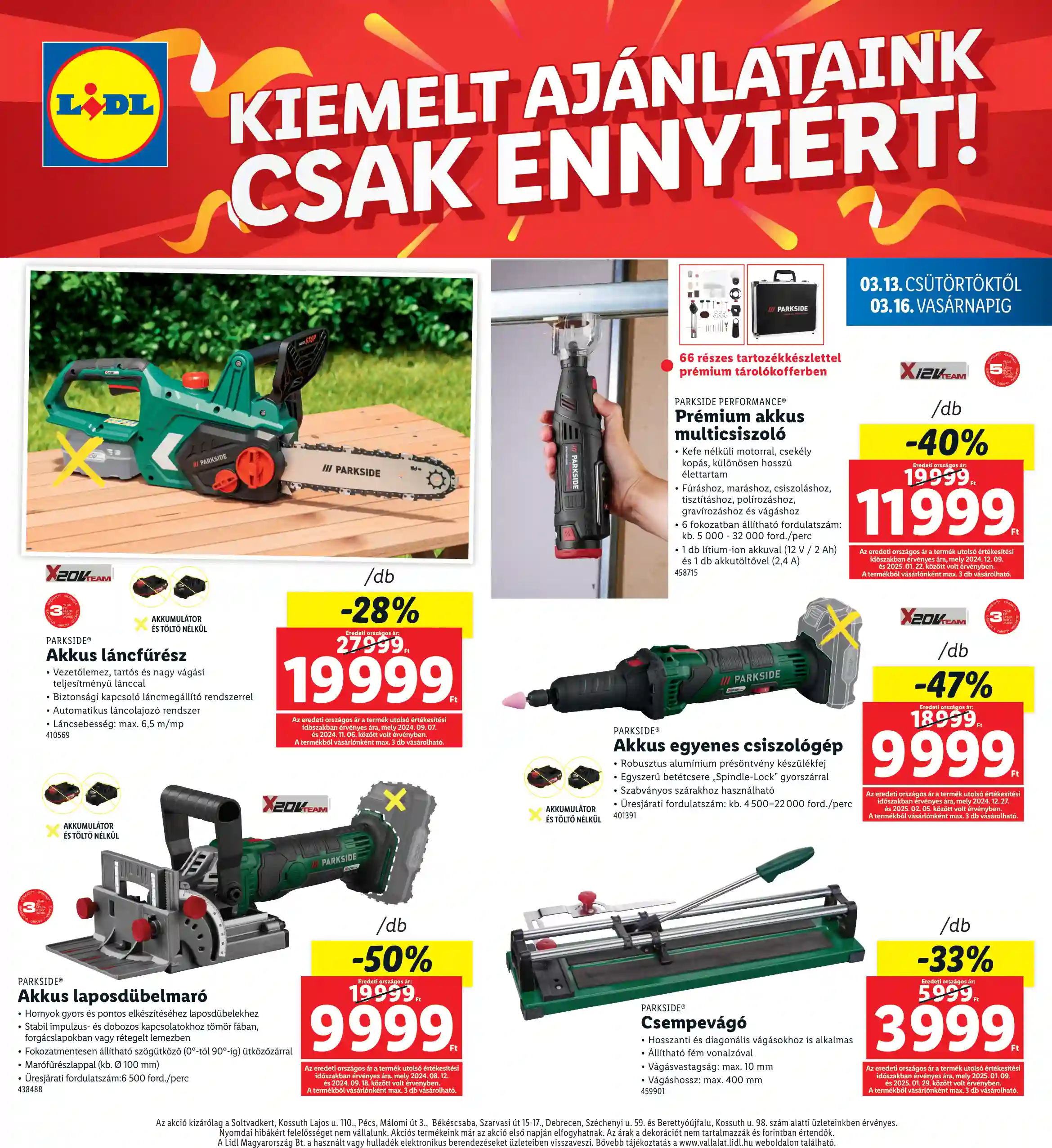 Lidl akciós újság 11. hét (Regionális akciók) (4 oldal)