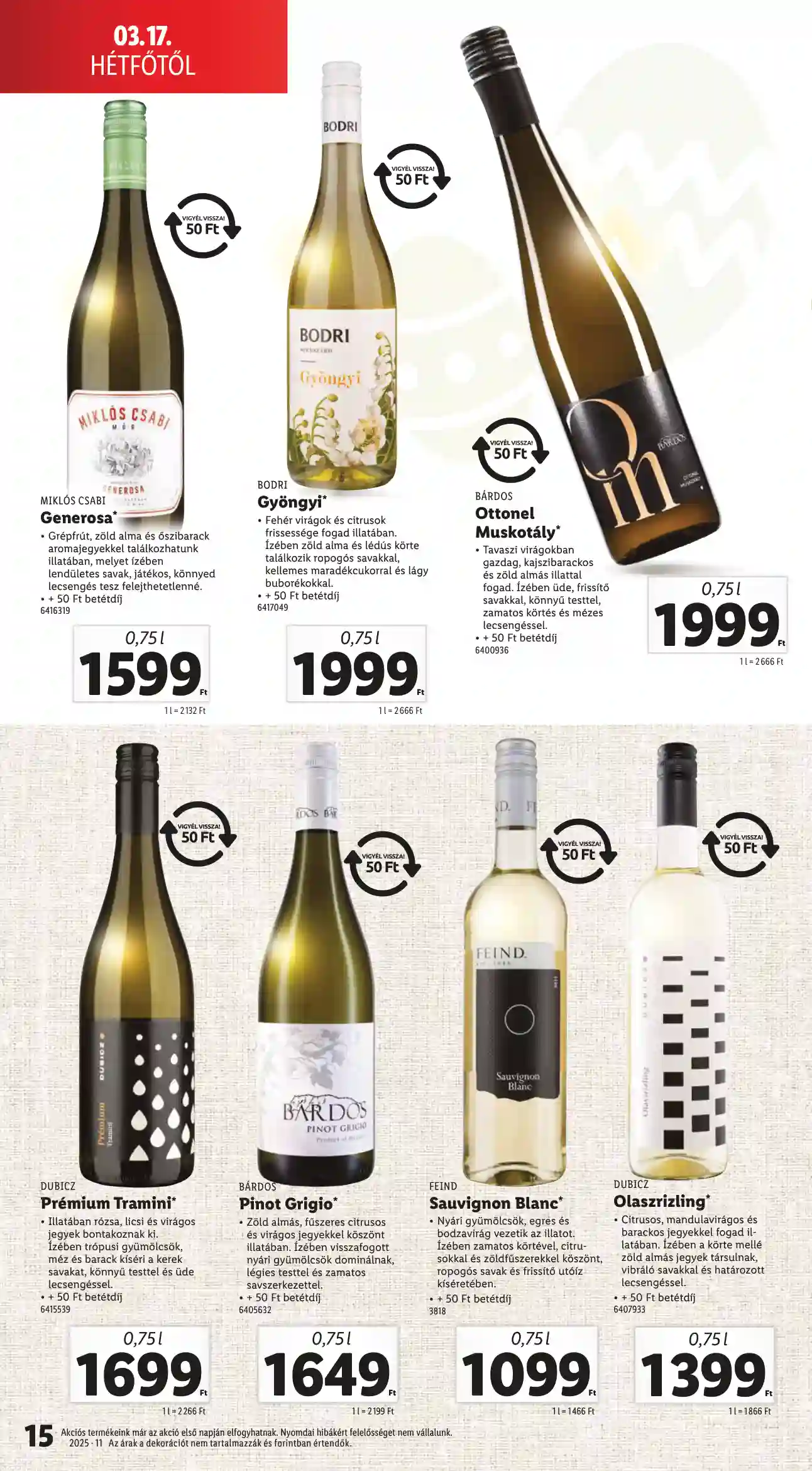 Lidl akciós újság 11. hét (Érvényes 03.17-től) (8 oldal)