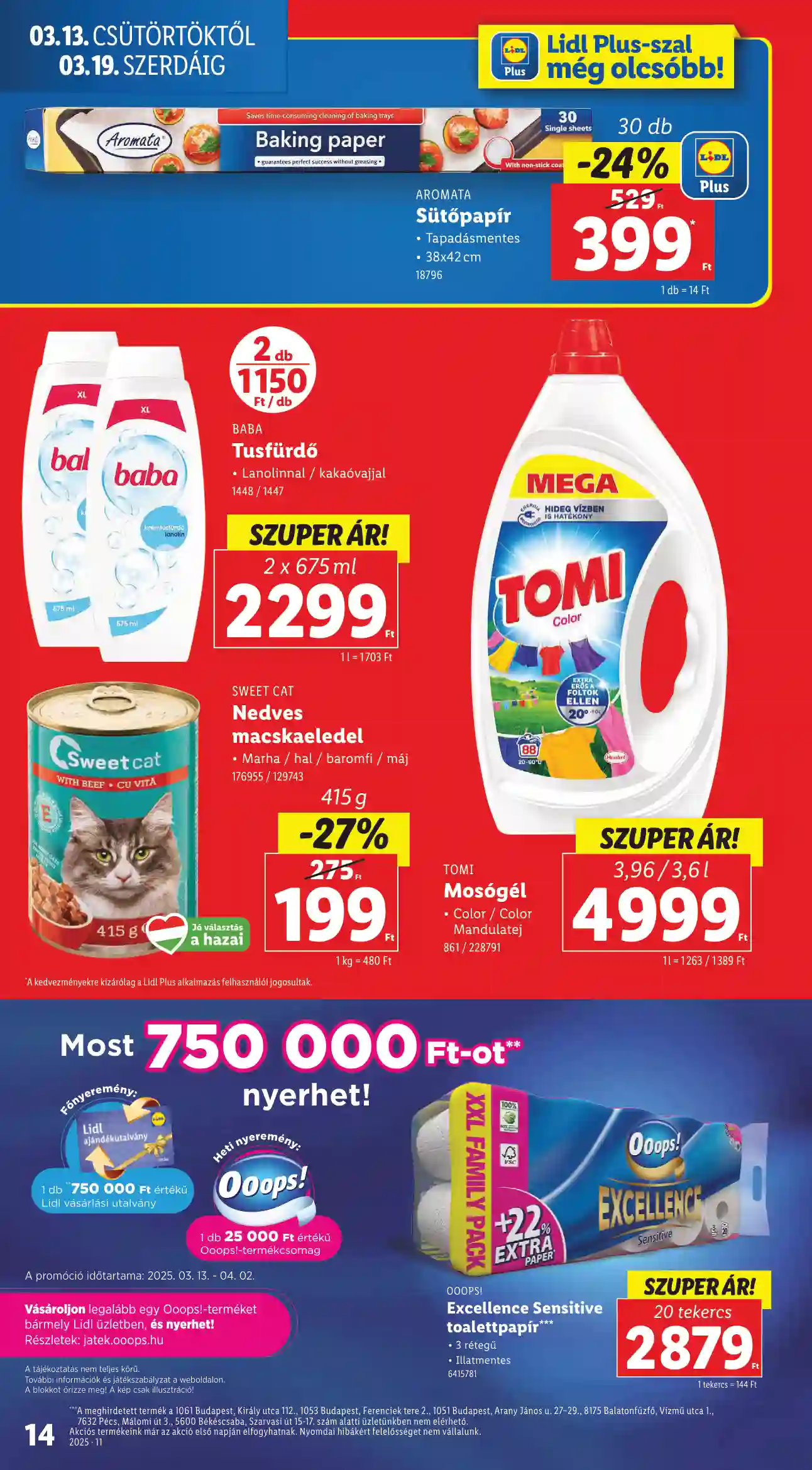 Lidl akciós újság 11. hét (Érvényes 03.13-tól) (6 oldal)