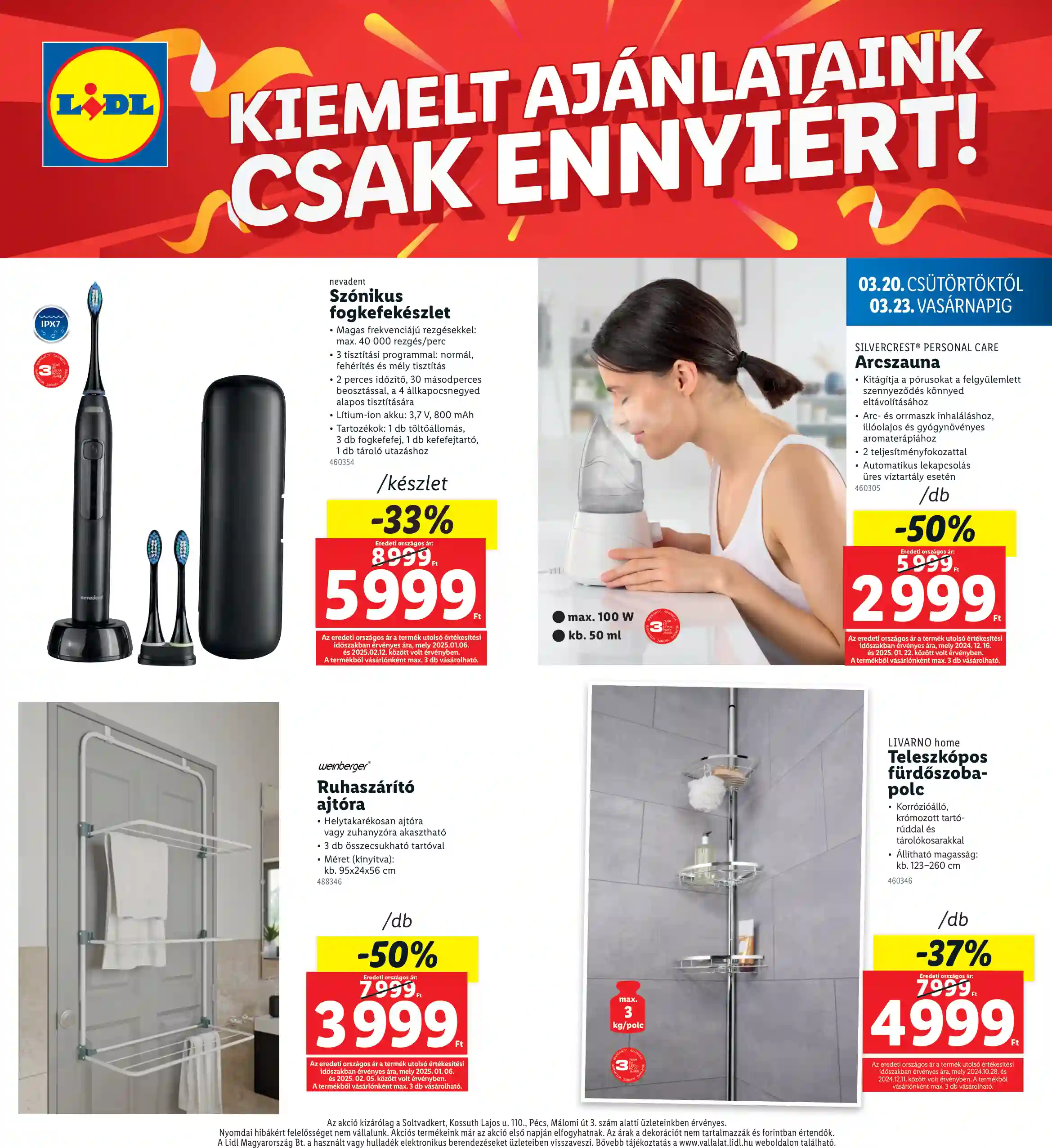 Lidl akciós újság 12. hét (Regionális akciók) (4 oldal)