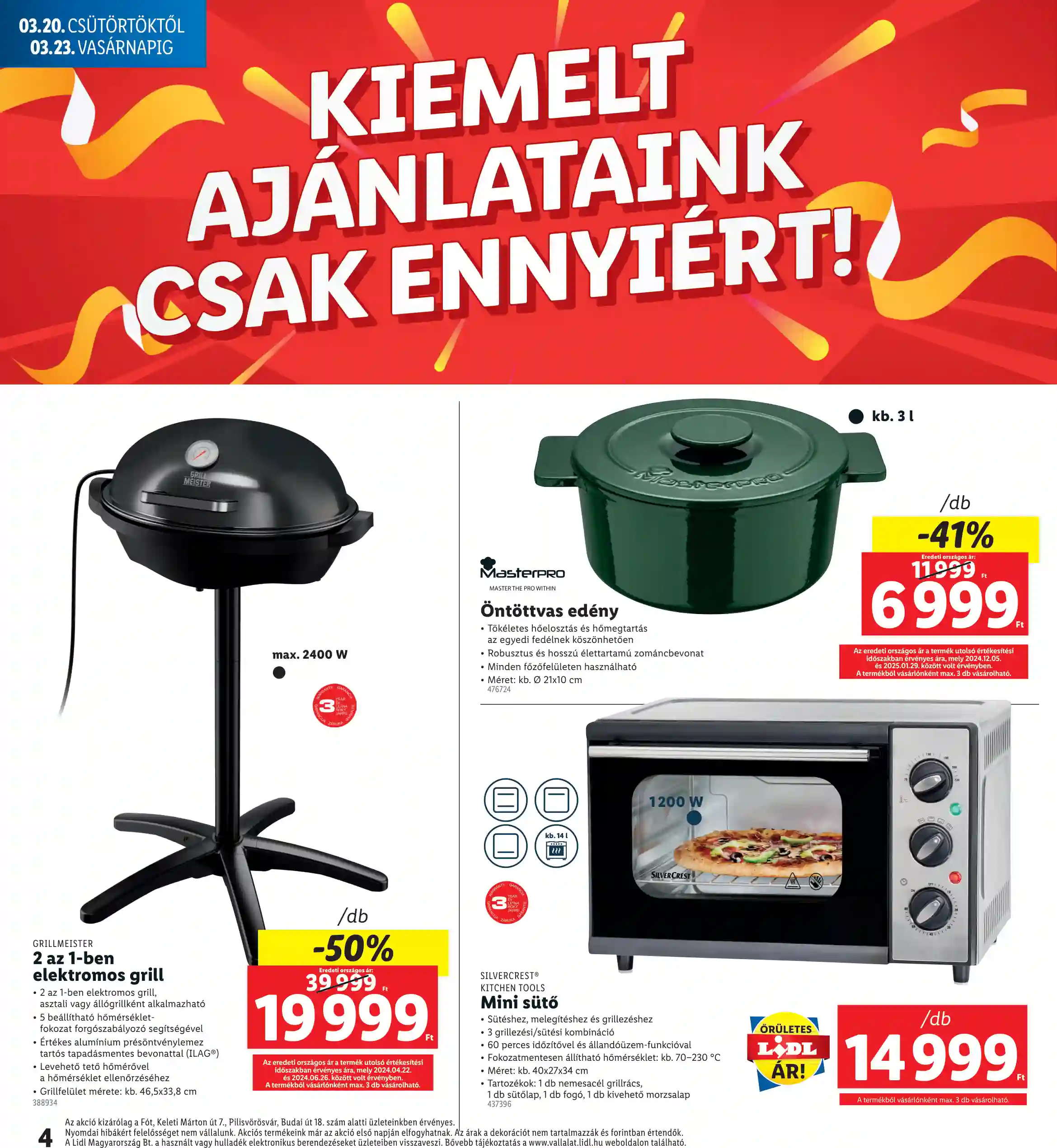 Lidl akciós újság 12. hét (Regionális akciók) (4 oldal)