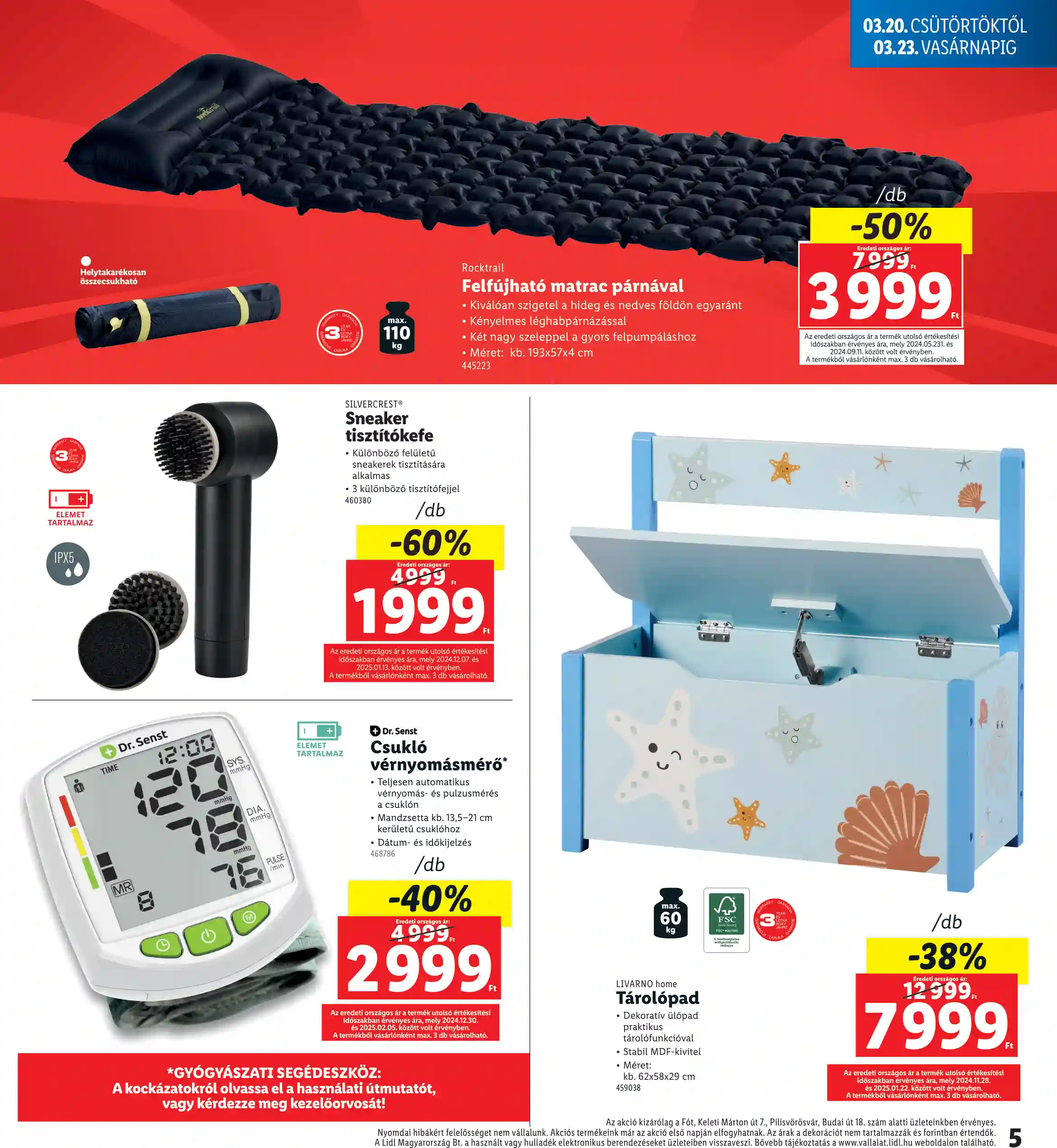 Lidl akciós újság 12. hét (Regionális akciók) (5 oldal)