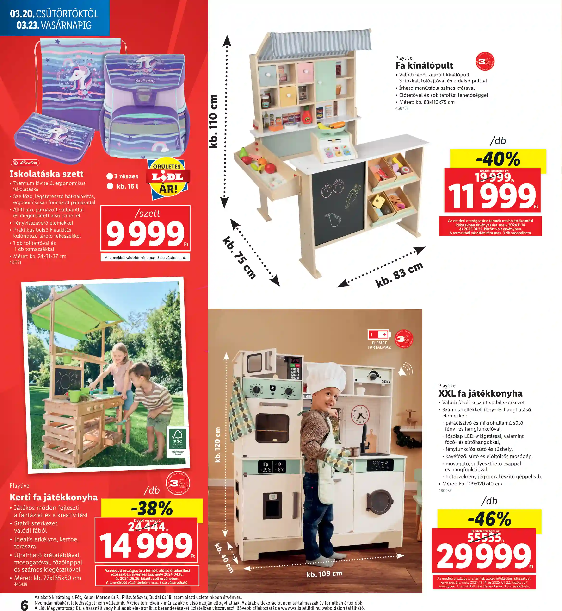 Lidl akciós újság 12. hét (Regionális akciók) (6 oldal)