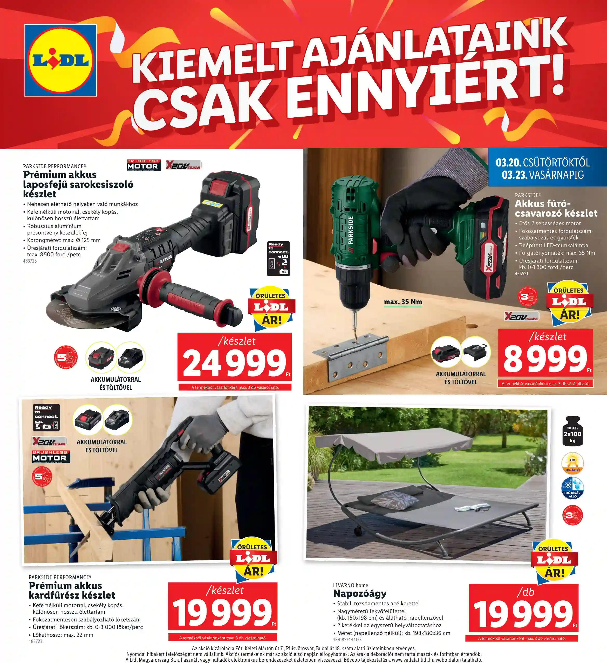 Lidl akciós újság 12. hét (Regionális akciók) (8 oldal)
