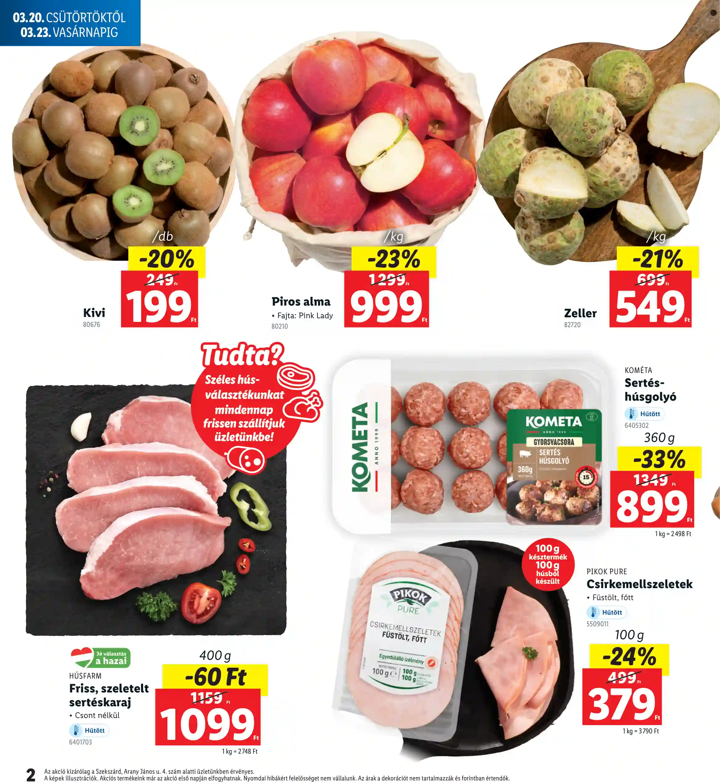 Lidl akciós újság 12. hét (Regionális akciók – Szekszárd) (2 oldal)