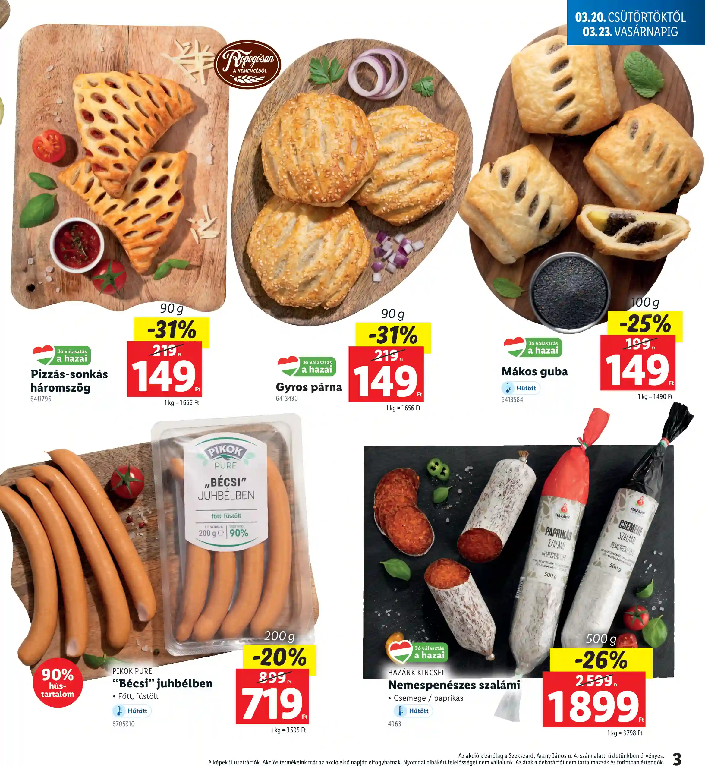Lidl akciós újság 12. hét (Regionális akciók – Szekszárd) (3 oldal)
