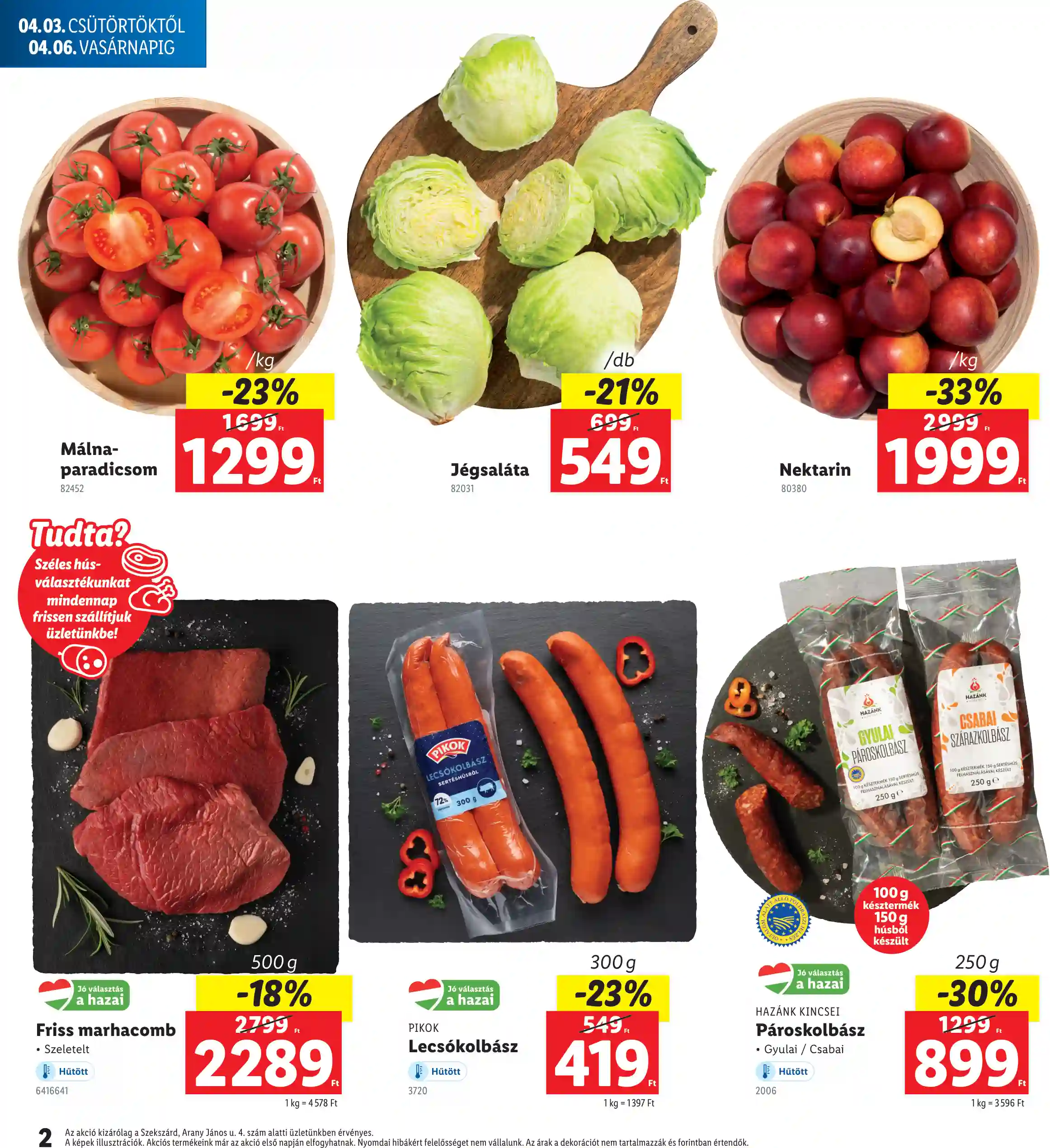 Lidl akciós újság 14. hét (Regionális akciók – Szekszárd) (2 oldal)