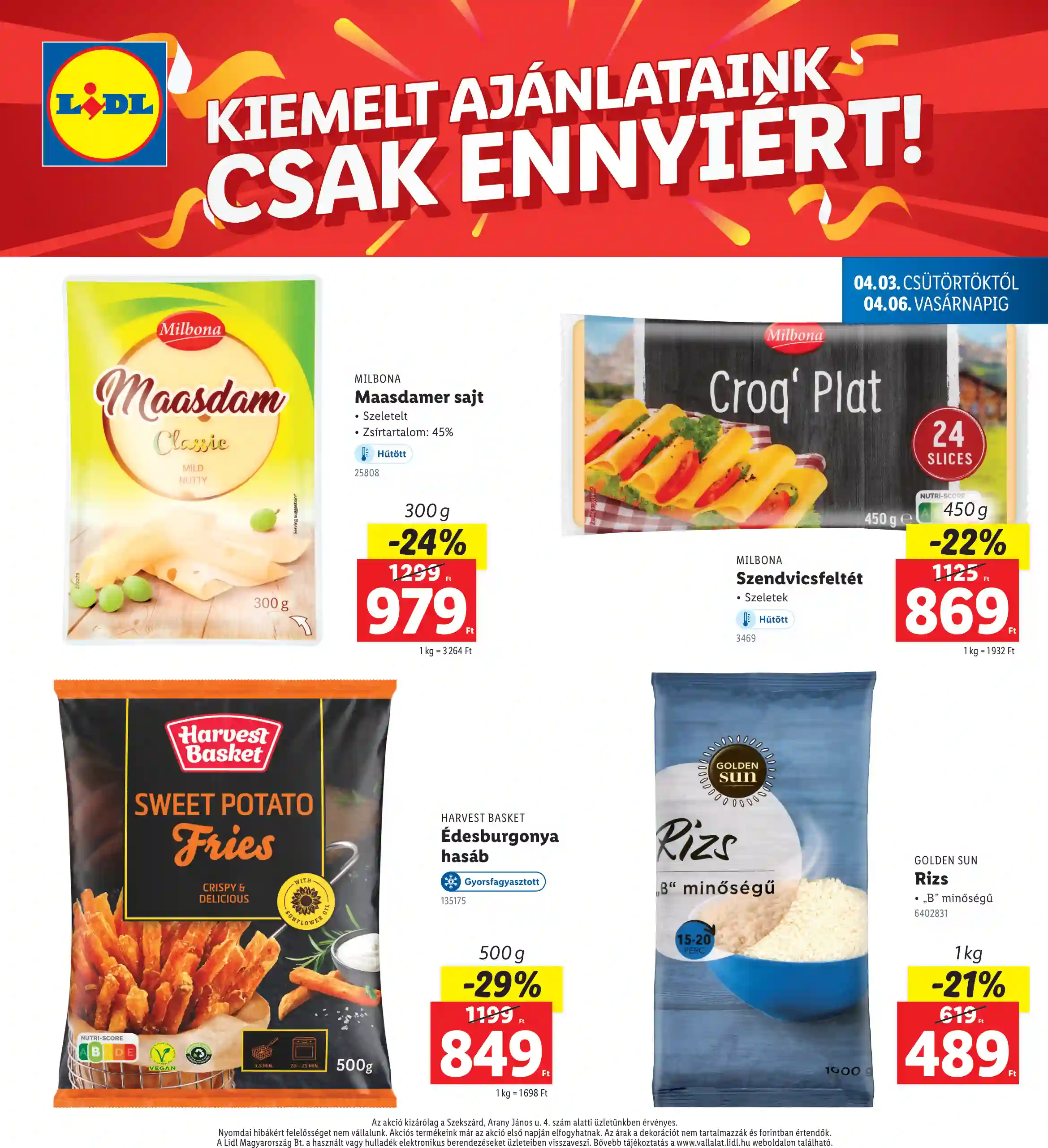 Lidl akciós újság 14. hét (Regionális akciók – Szekszárd) (4 oldal)