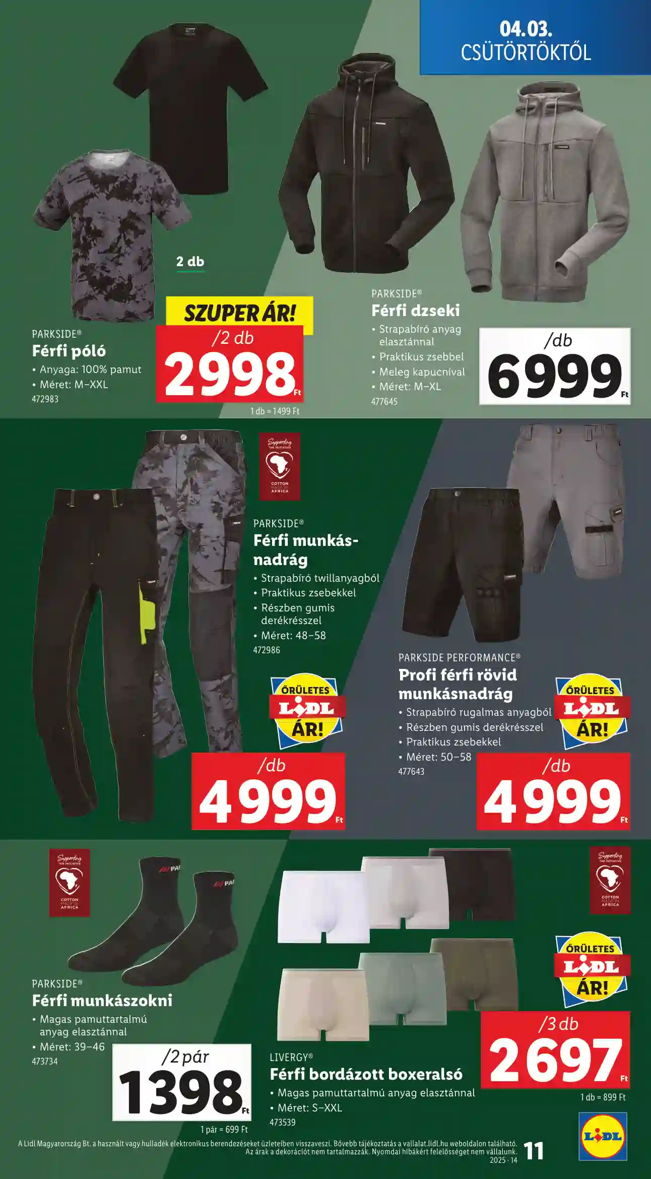 Lidl akciós újság 14. hét (Érvényes 04.03-tól) (3 oldal)