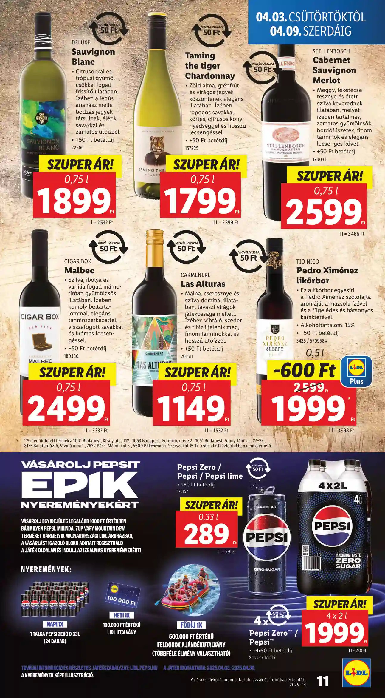 Lidl akciós újság 14. hét (Érvényes 04.03-tól) (3 oldal)