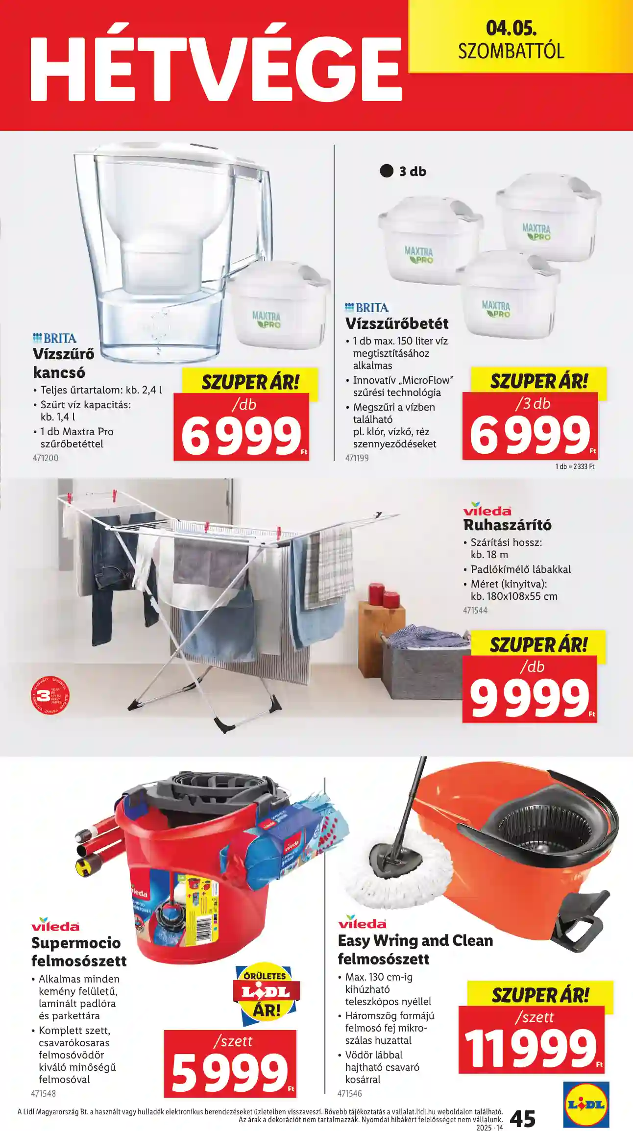 Lidl akciós újság 14. hét (Érvényes 04.03-tól) (40 oldal)