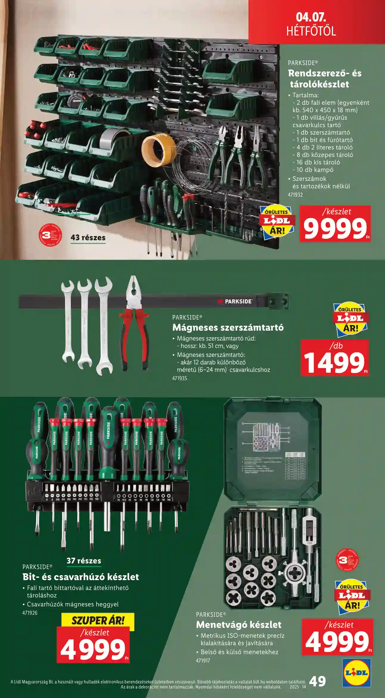 Lidl akciós újság 14. hét (Érvényes 04.03-tól) (44 oldal)