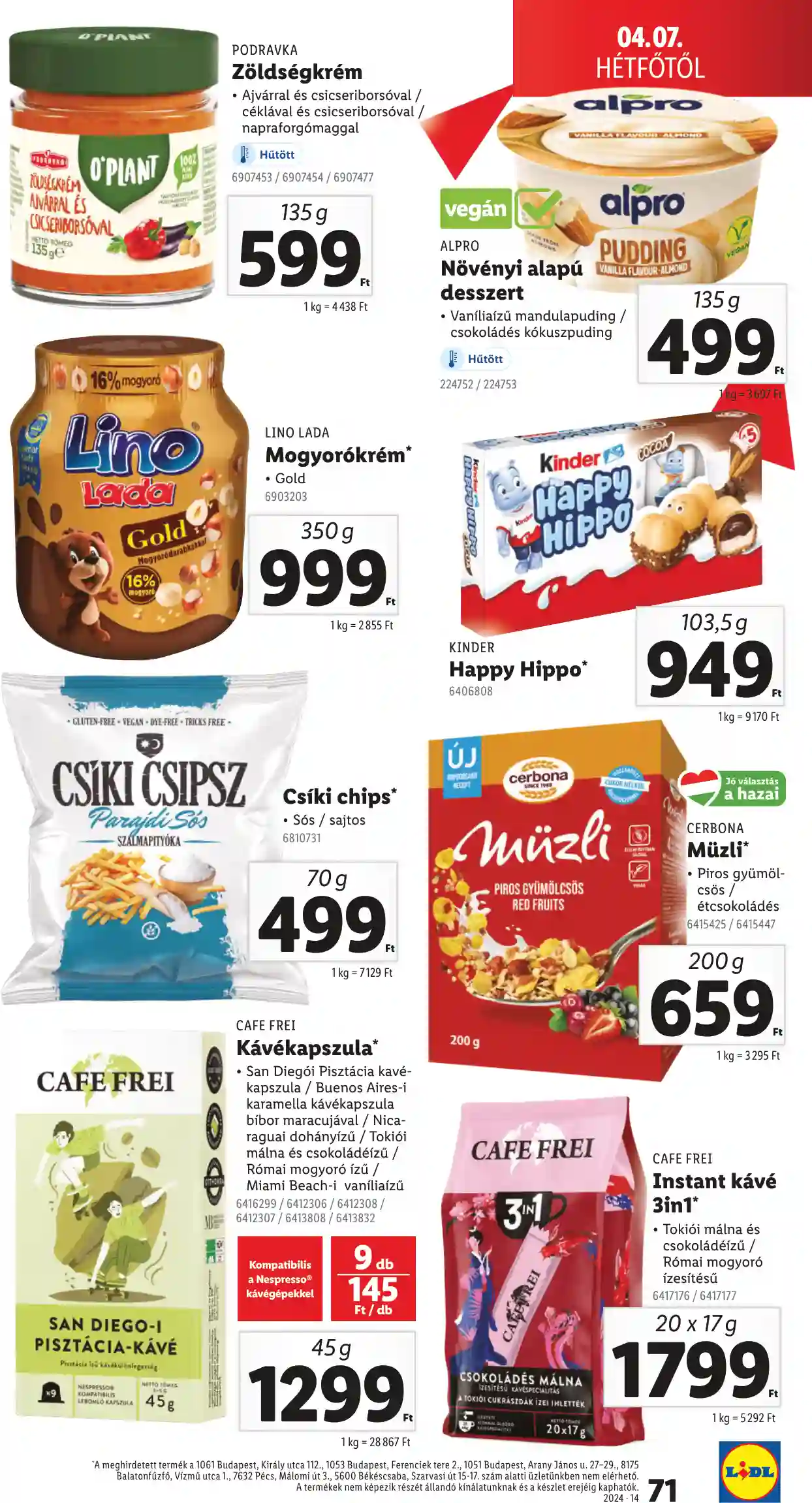 Lidl akciós újság 14. hét (Érvényes 04.03-tól) (69 oldal)
