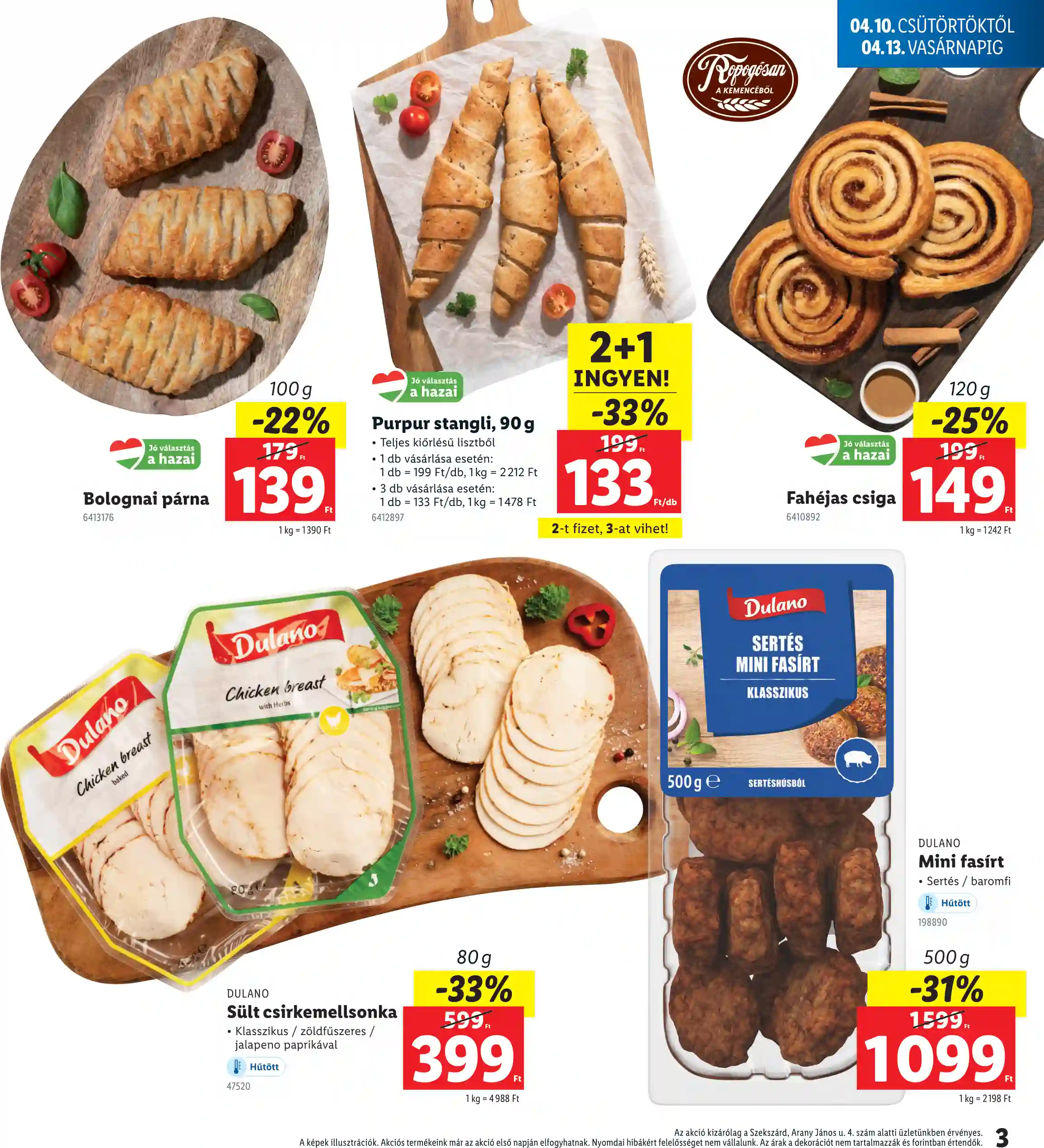 Lidl akciós újság 15. hét (Regionális akciók – Szekszárd) (3 oldal)