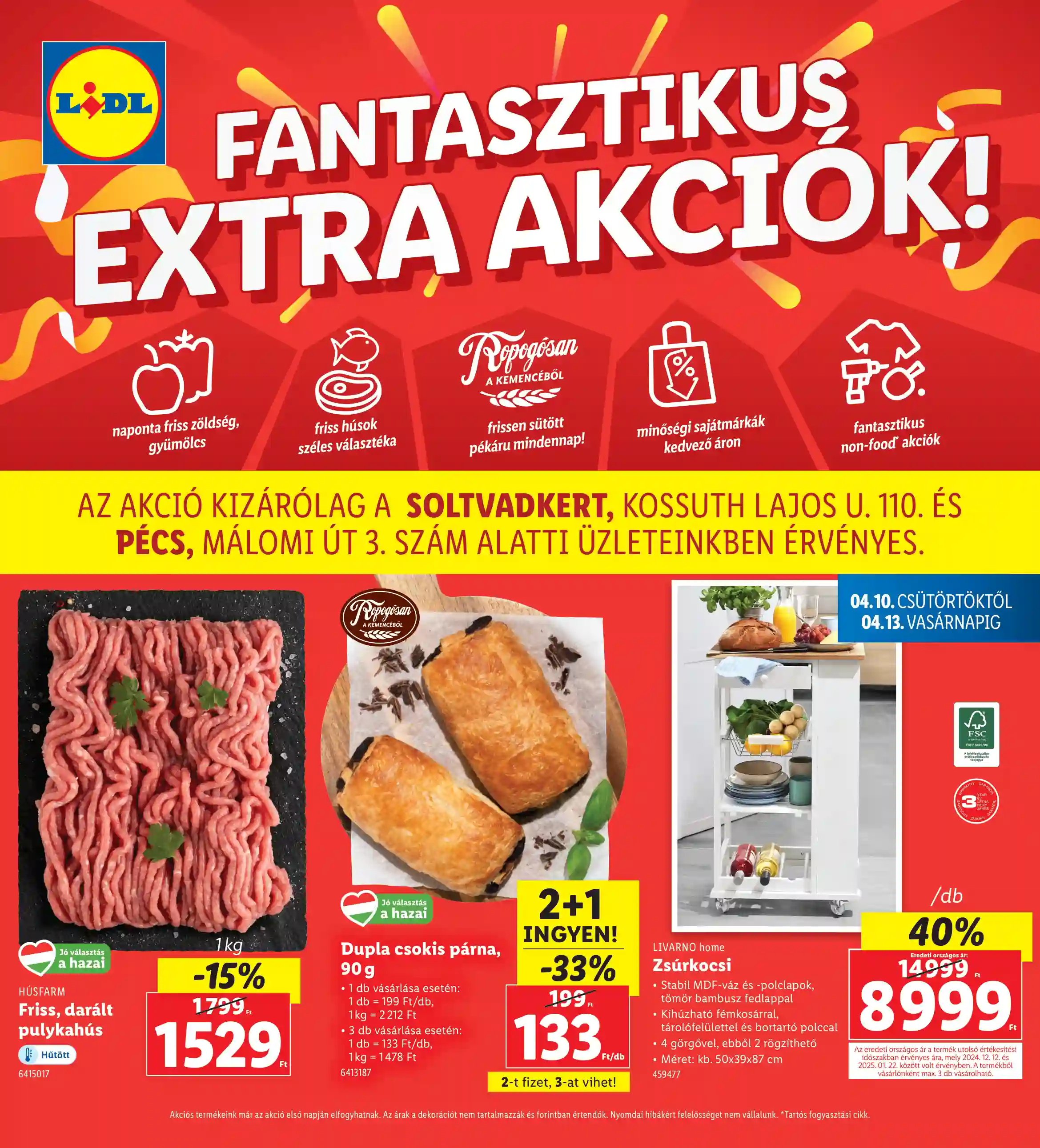 LIDL Regionális akciók 15.hét