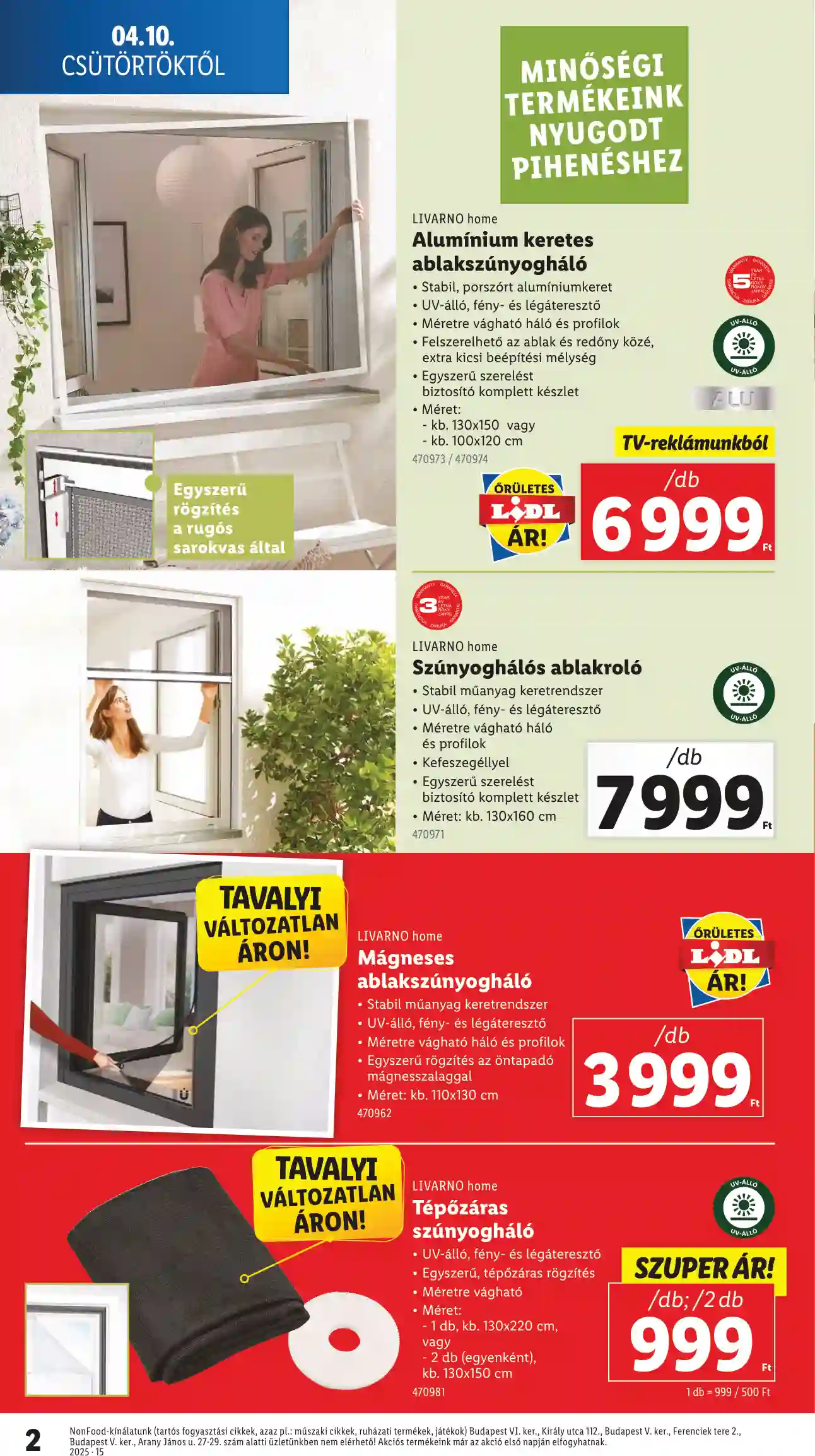 Lidl akciós újság 15. hét (Érvényes 04.10-től) (2 oldal)