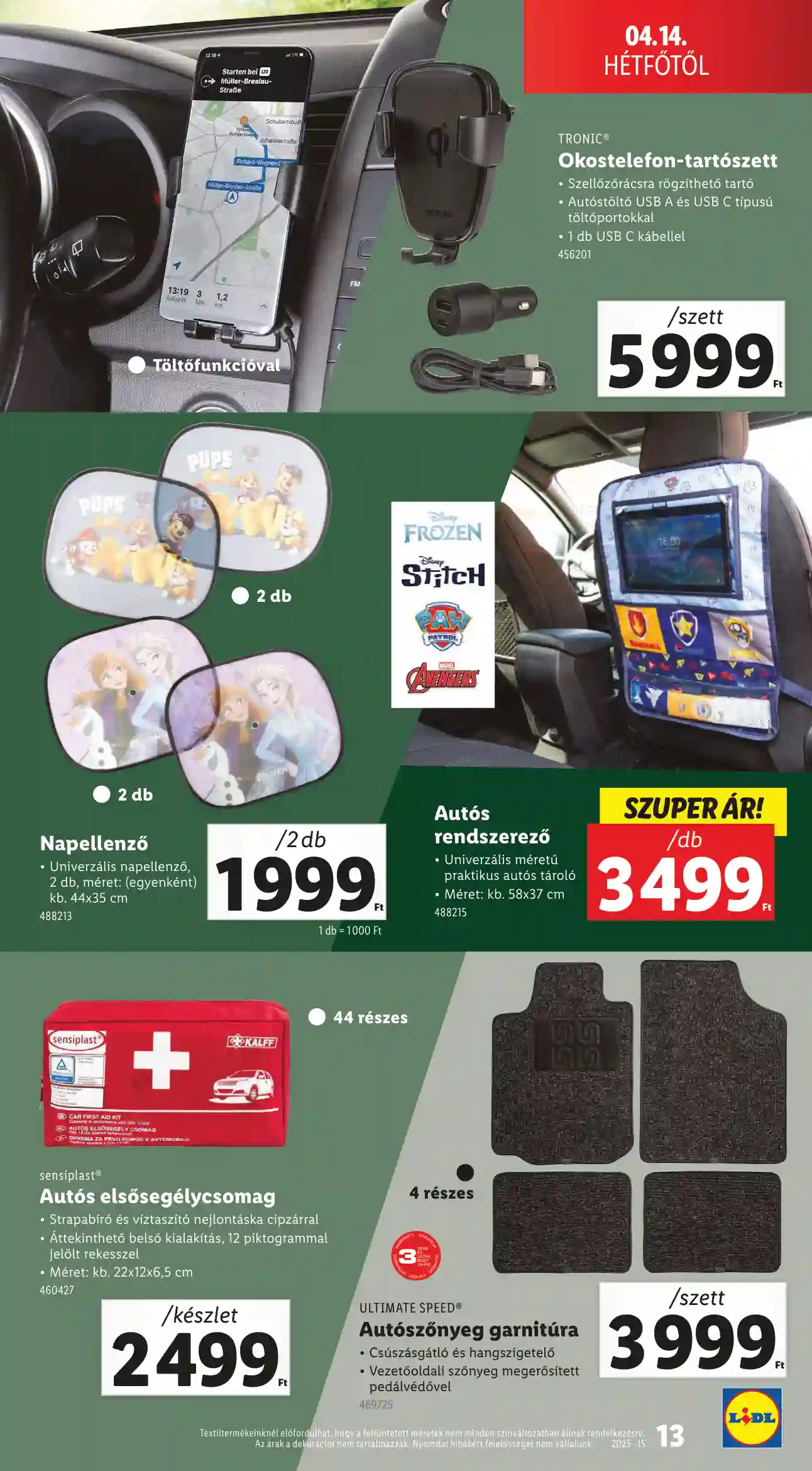 Lidl akciós újság 15. hét (Érvényes 04.10-től) (5 oldal)