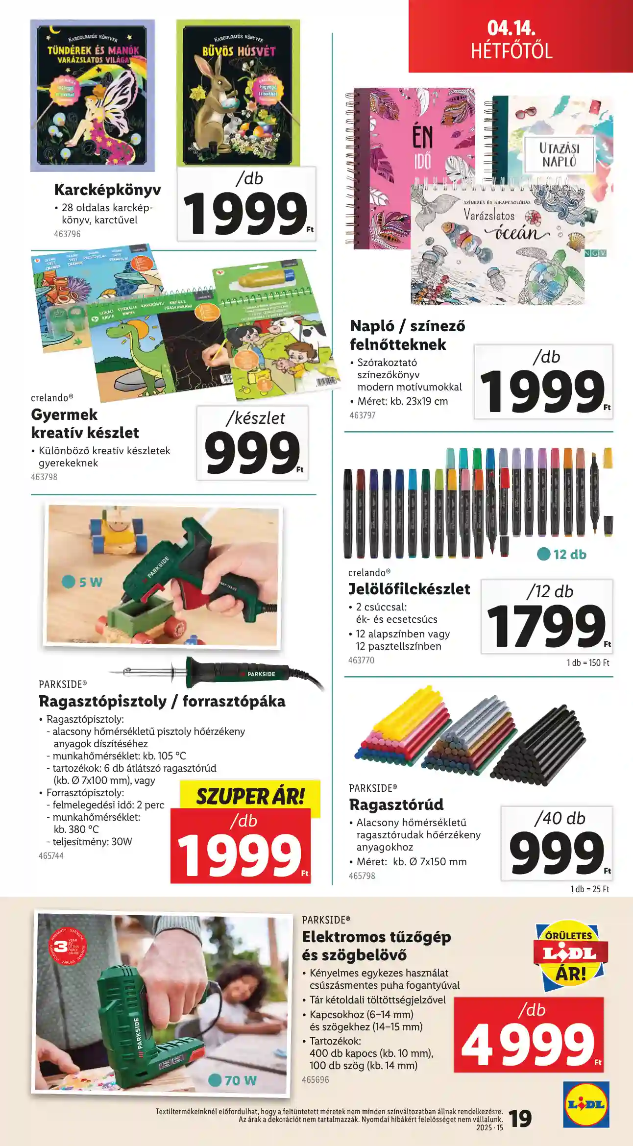 Lidl akciós újság 15. hét (Érvényes 04.10-től) (11 oldal)