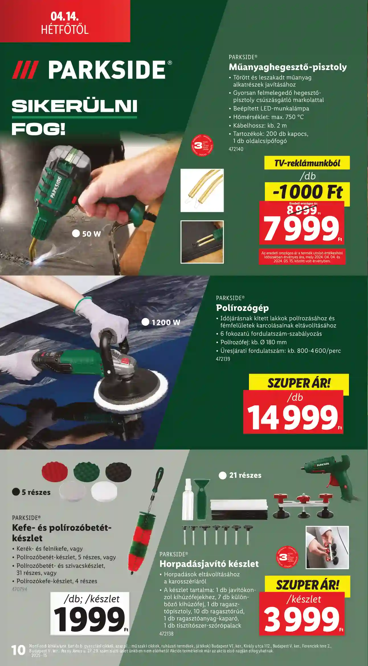 Lidl akciós újság 15. hét (Érvényes 04.10-től) (19 oldal)