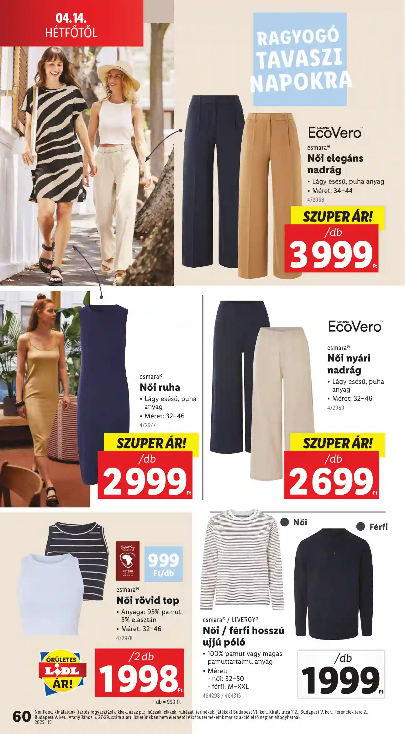 Lidl akciós újság 15. hét (Érvényes 04.10-től) (8 oldal)