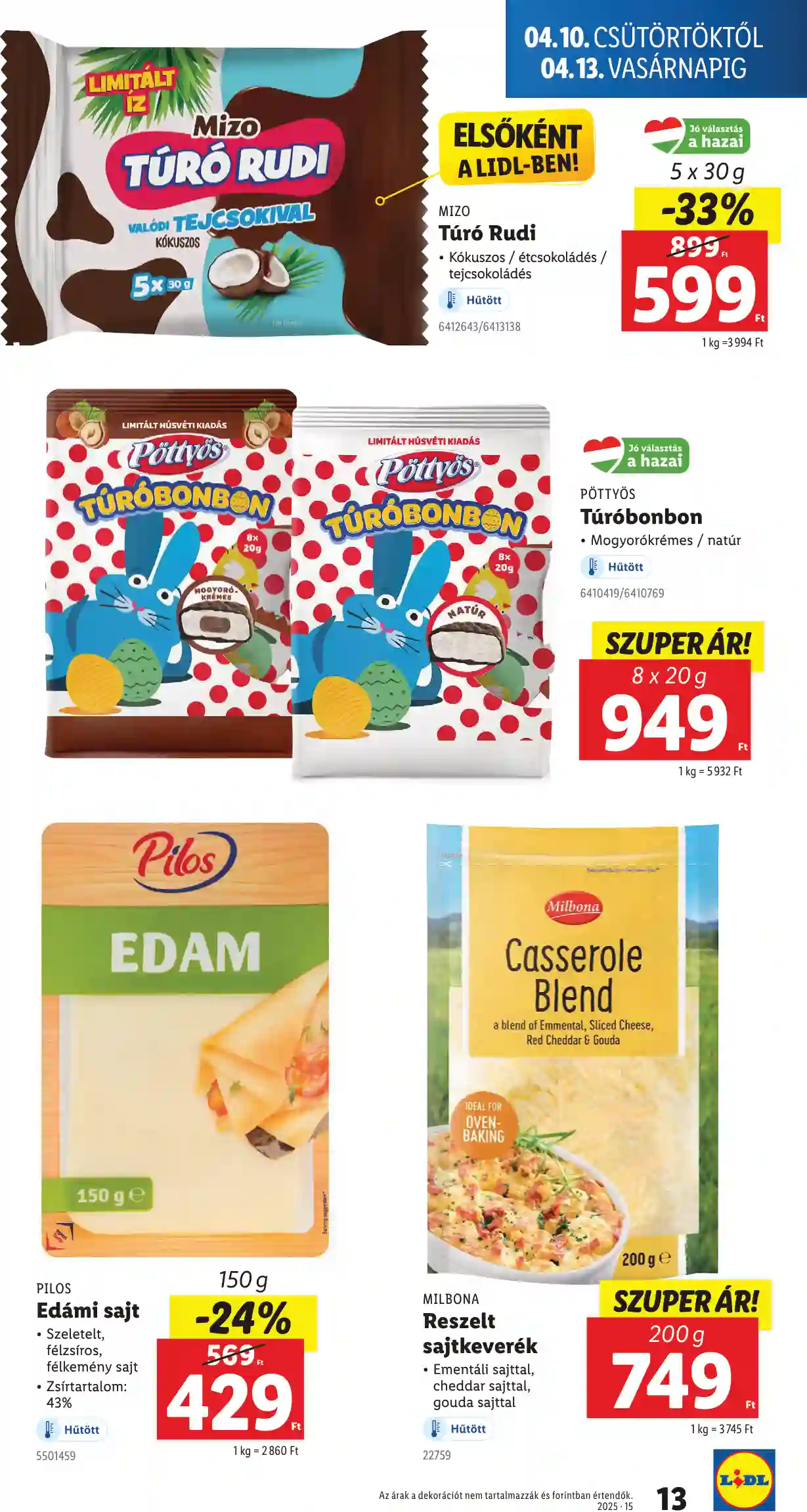 Lidl akciós újság 15. hét (Érvényes 04.10-től) (5 oldal)