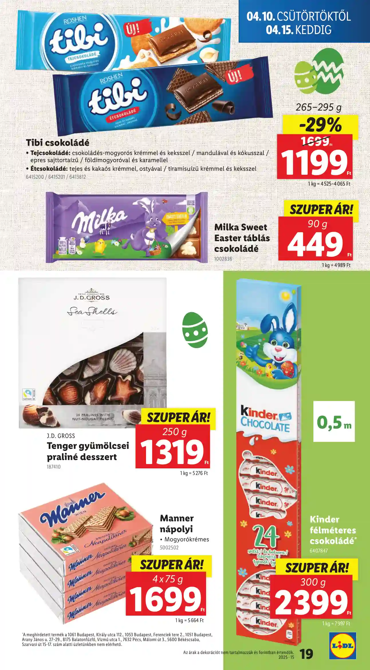 Lidl akciós újság 15. hét (Érvényes 04.10-től) (11 oldal)