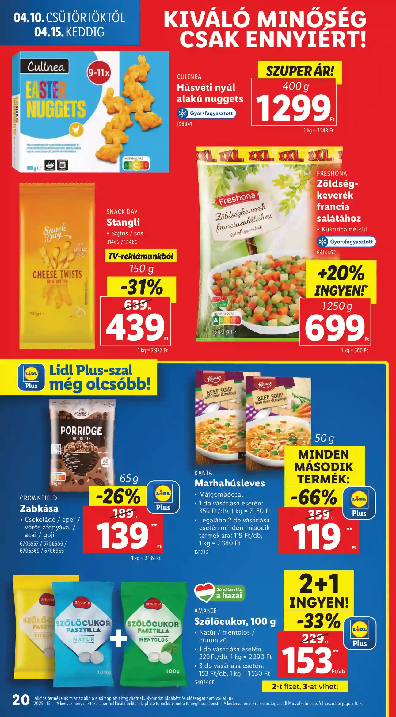 Lidl akciós újság 15. hét (Érvényes 04.10-től) (12 oldal)