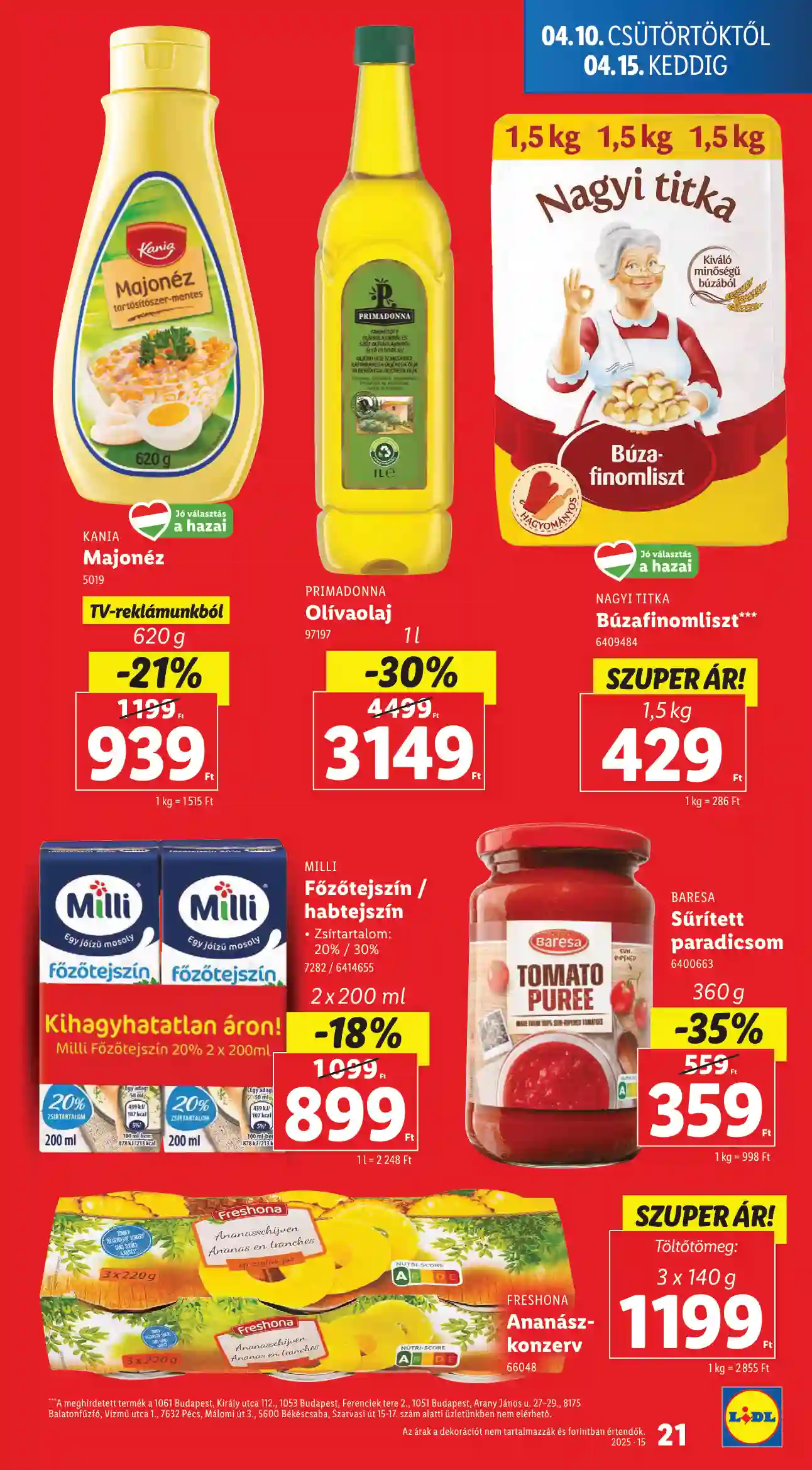 Lidl akciós újság 15. hét (Érvényes 04.10-től) (14 oldal)