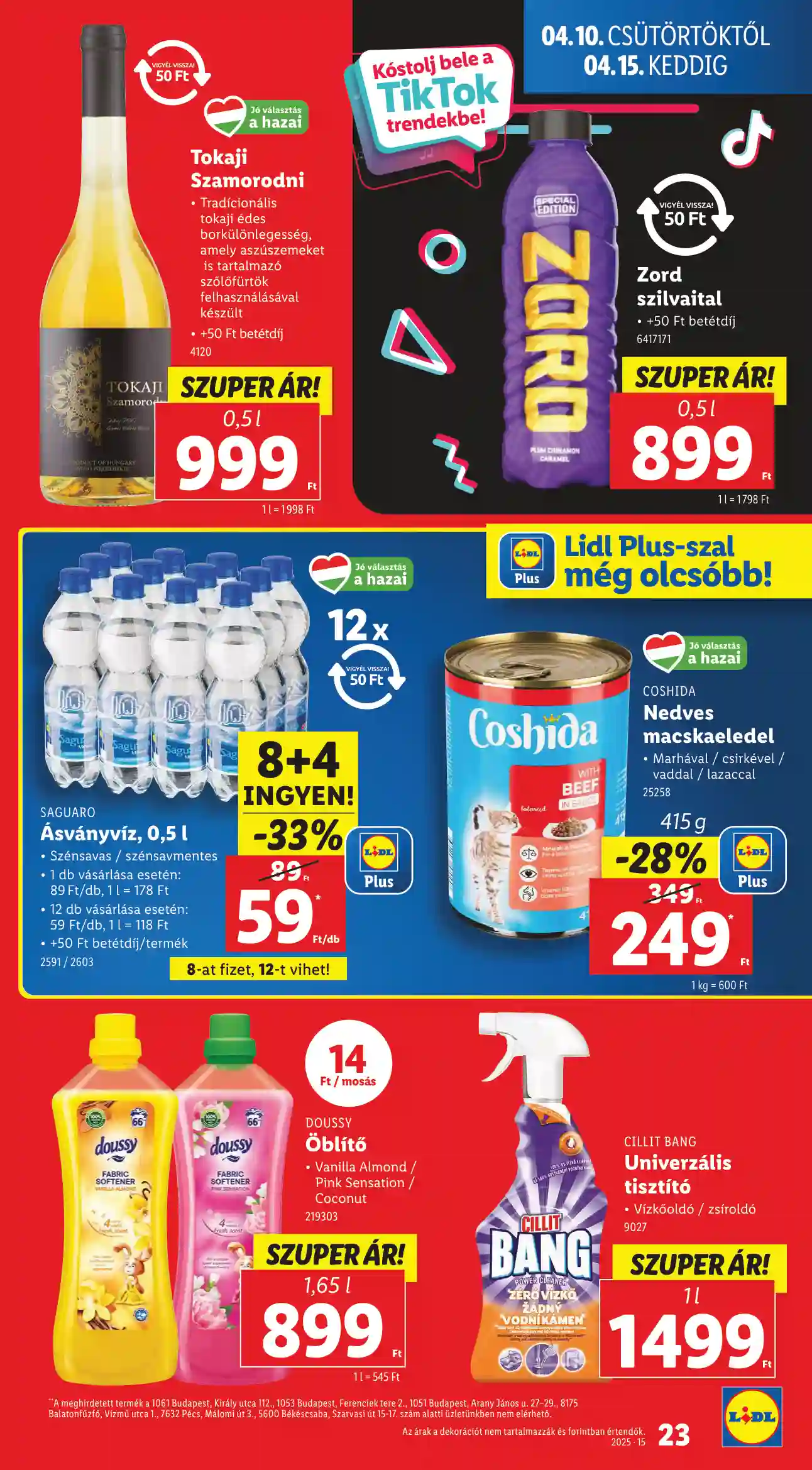 Lidl akciós újság 15. hét (Érvényes 04.10-től) (16 oldal)