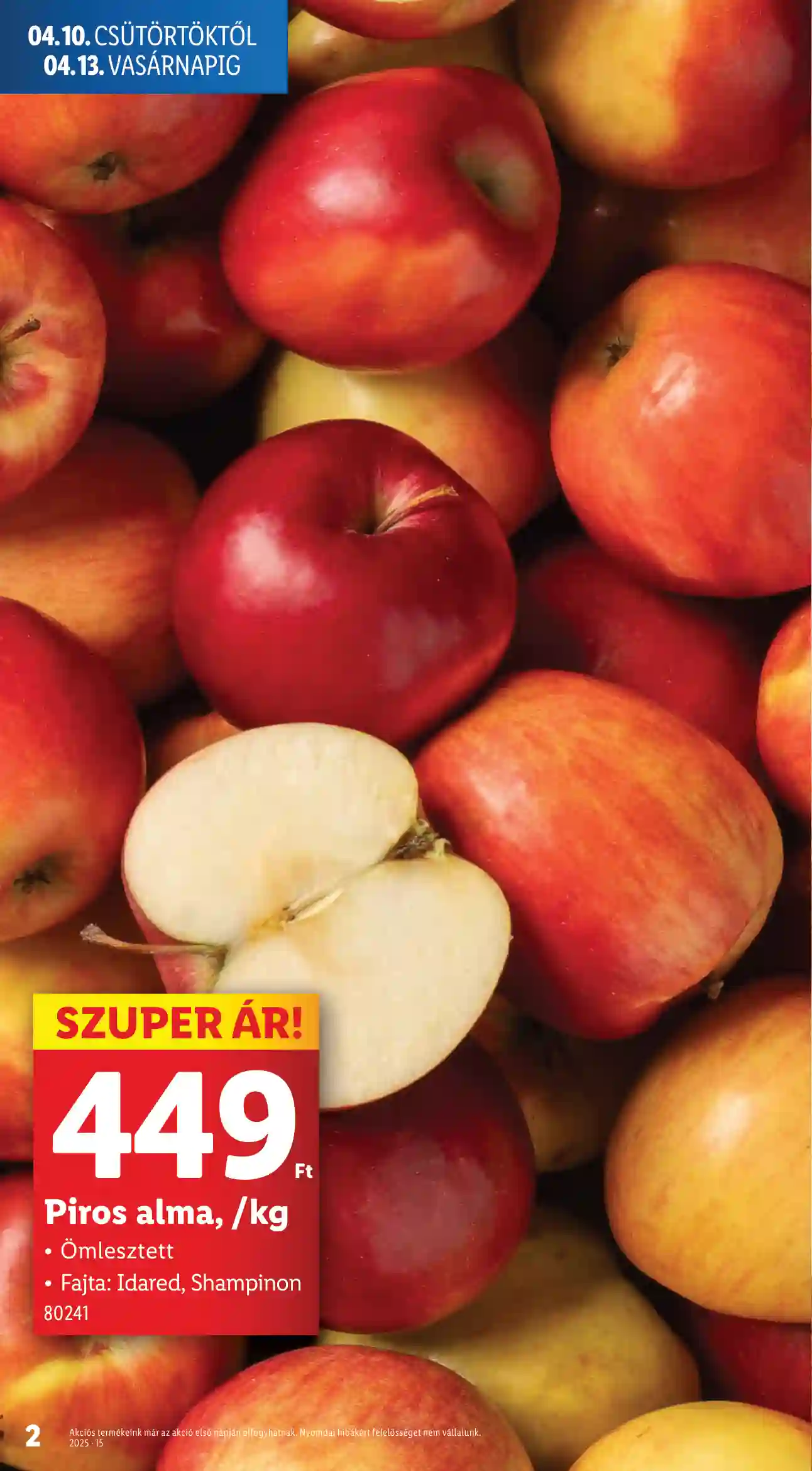Lidl akciós újság 15. hét (Érvényes 04.10-től) (2 oldal)