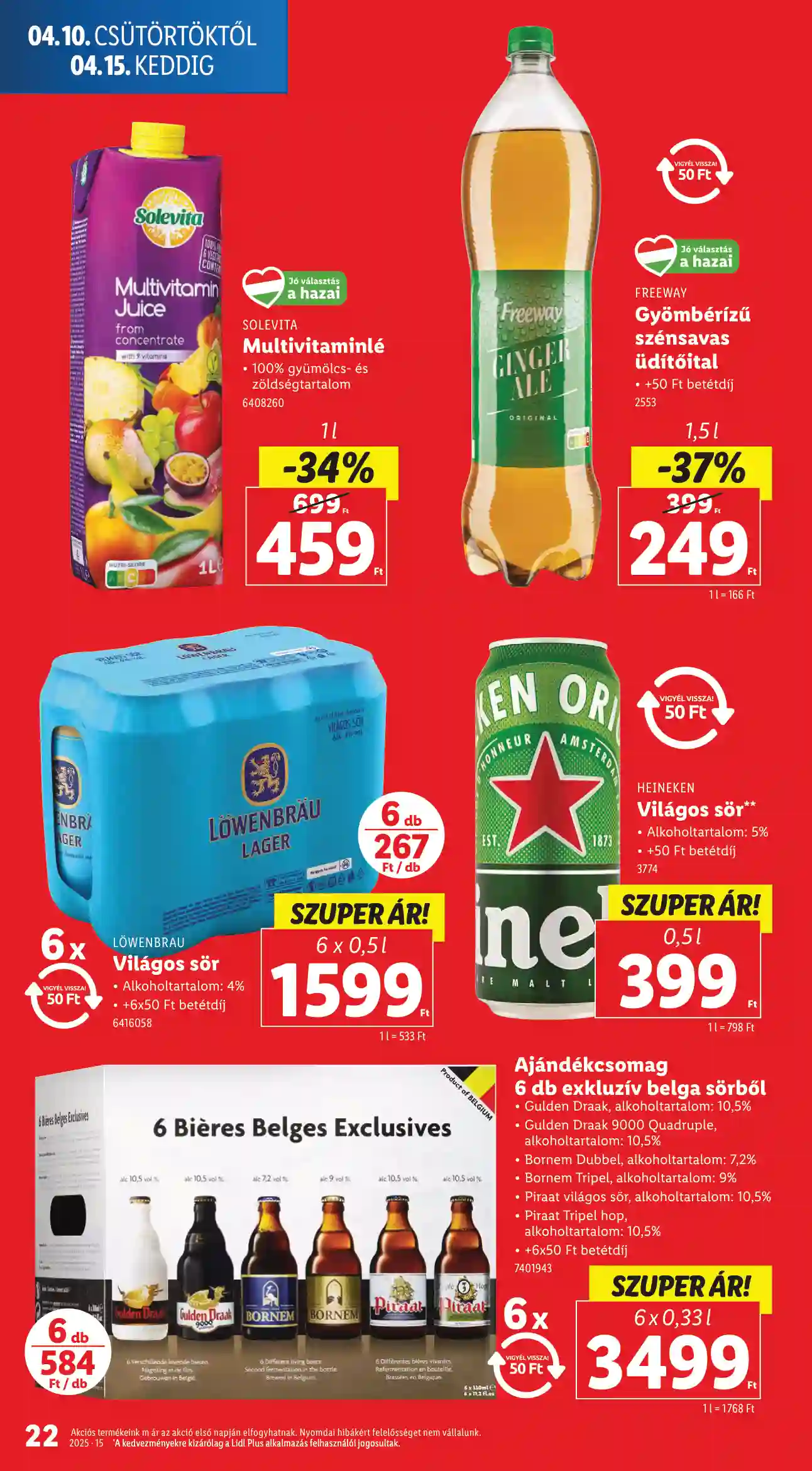 Lidl akciós újság 15. hét (Érvényes 04.10-től) (15 oldal)