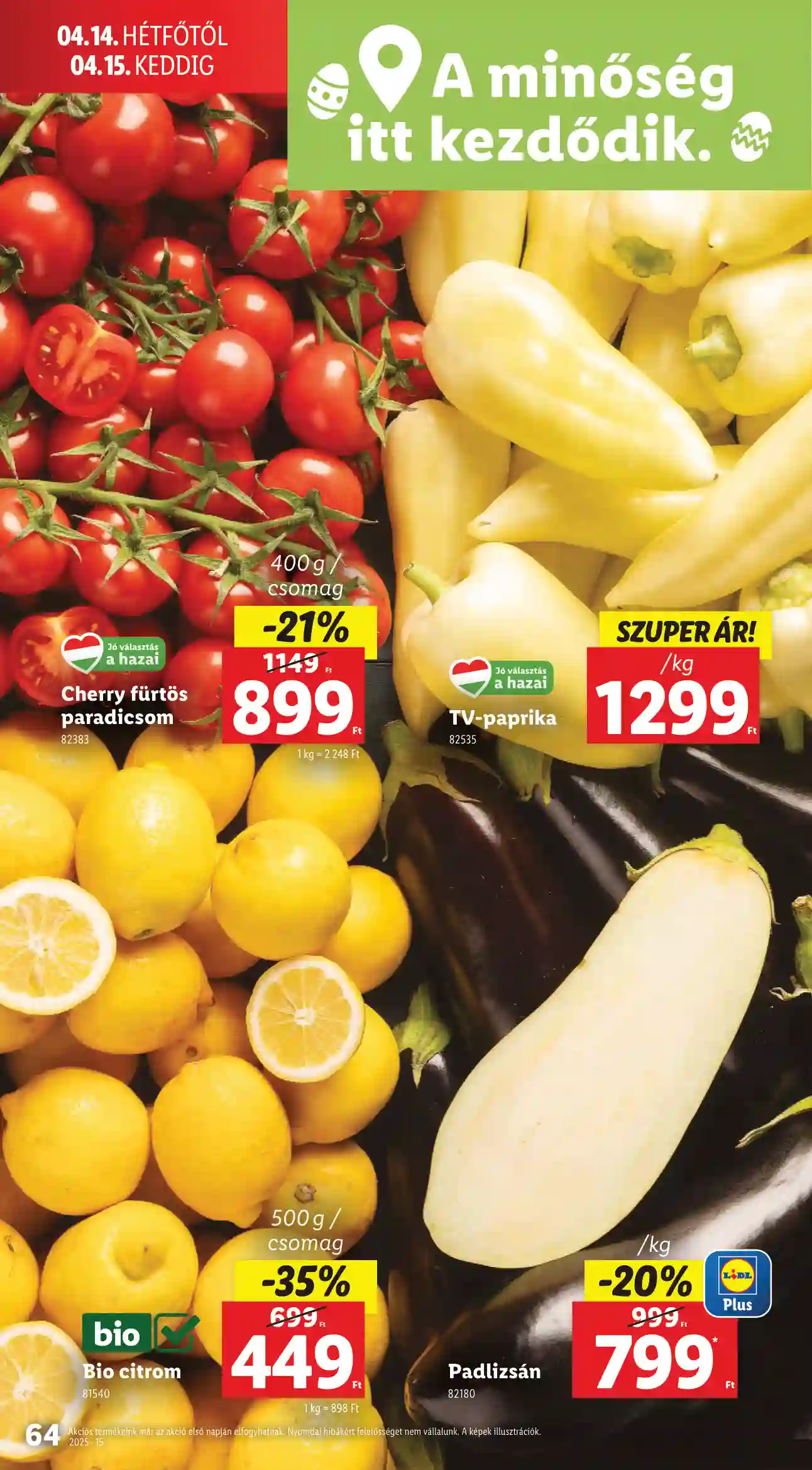 Lidl akciós újság 15. hét (Érvényes 04.10-től) (61 oldal)