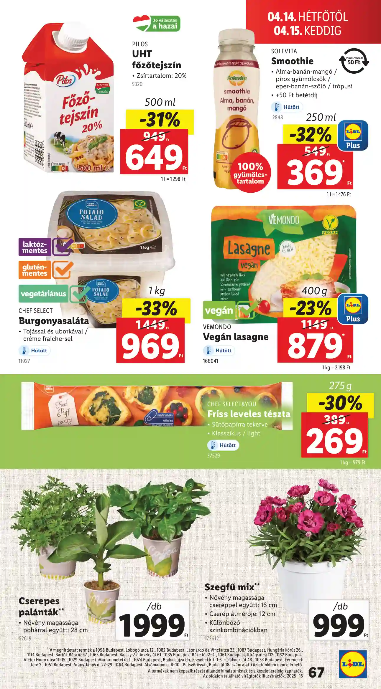 Lidl akciós újság 15. hét (Érvényes 04.10-től) (64 oldal)