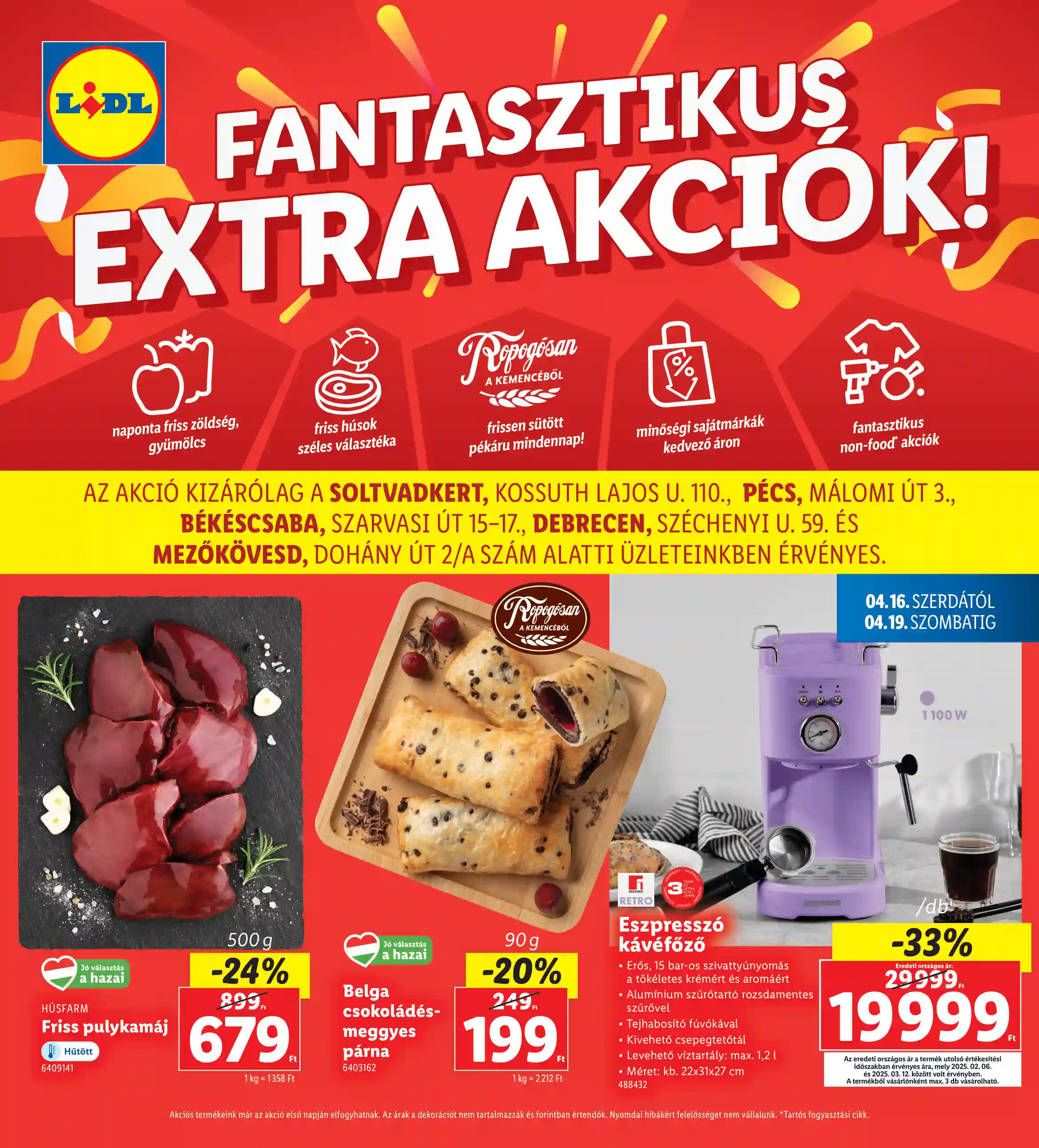 LIDL Regionális akciók 16.hét